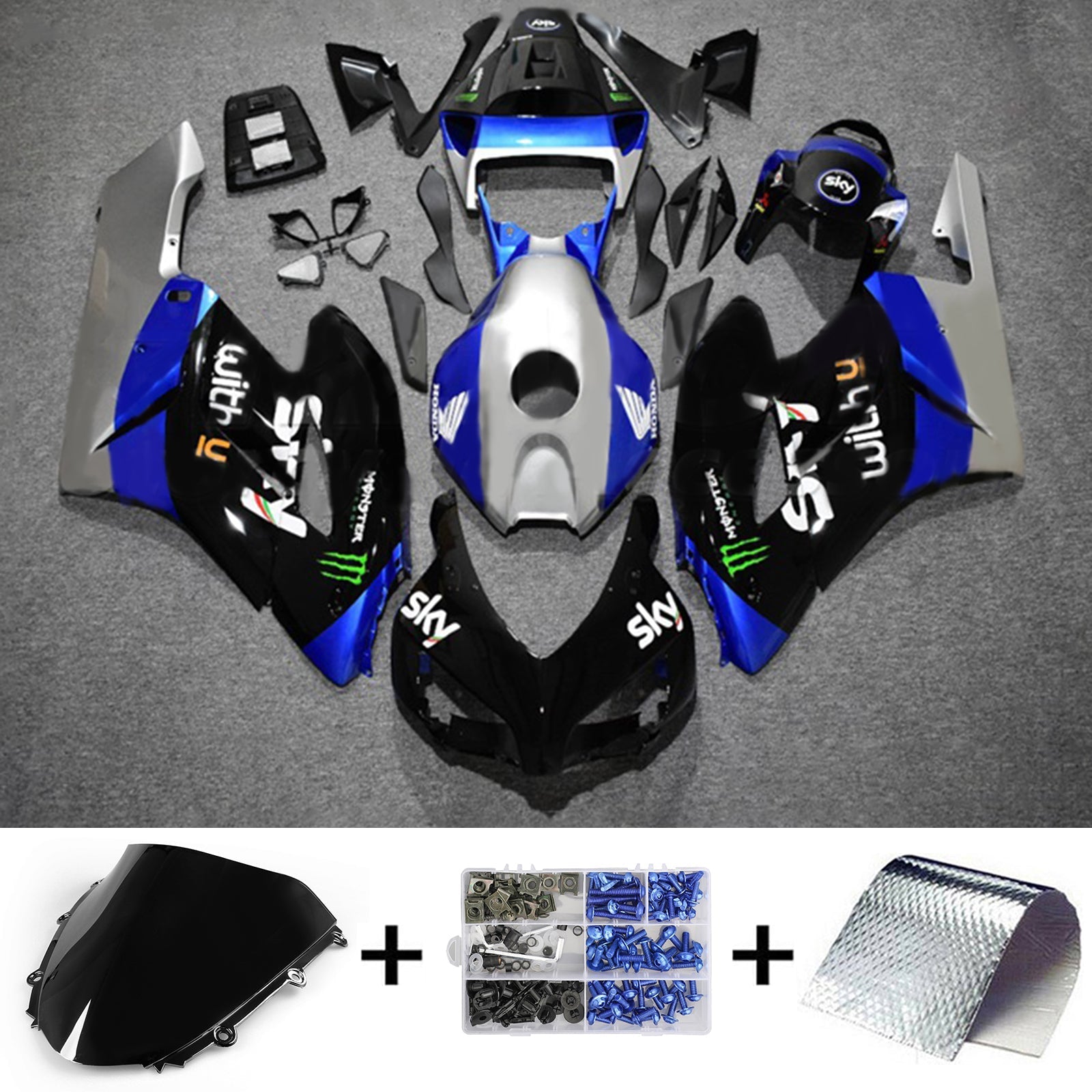 Honda CBR1000RR 2004-2005 Kit Carenado Carrocería Plástico ABS