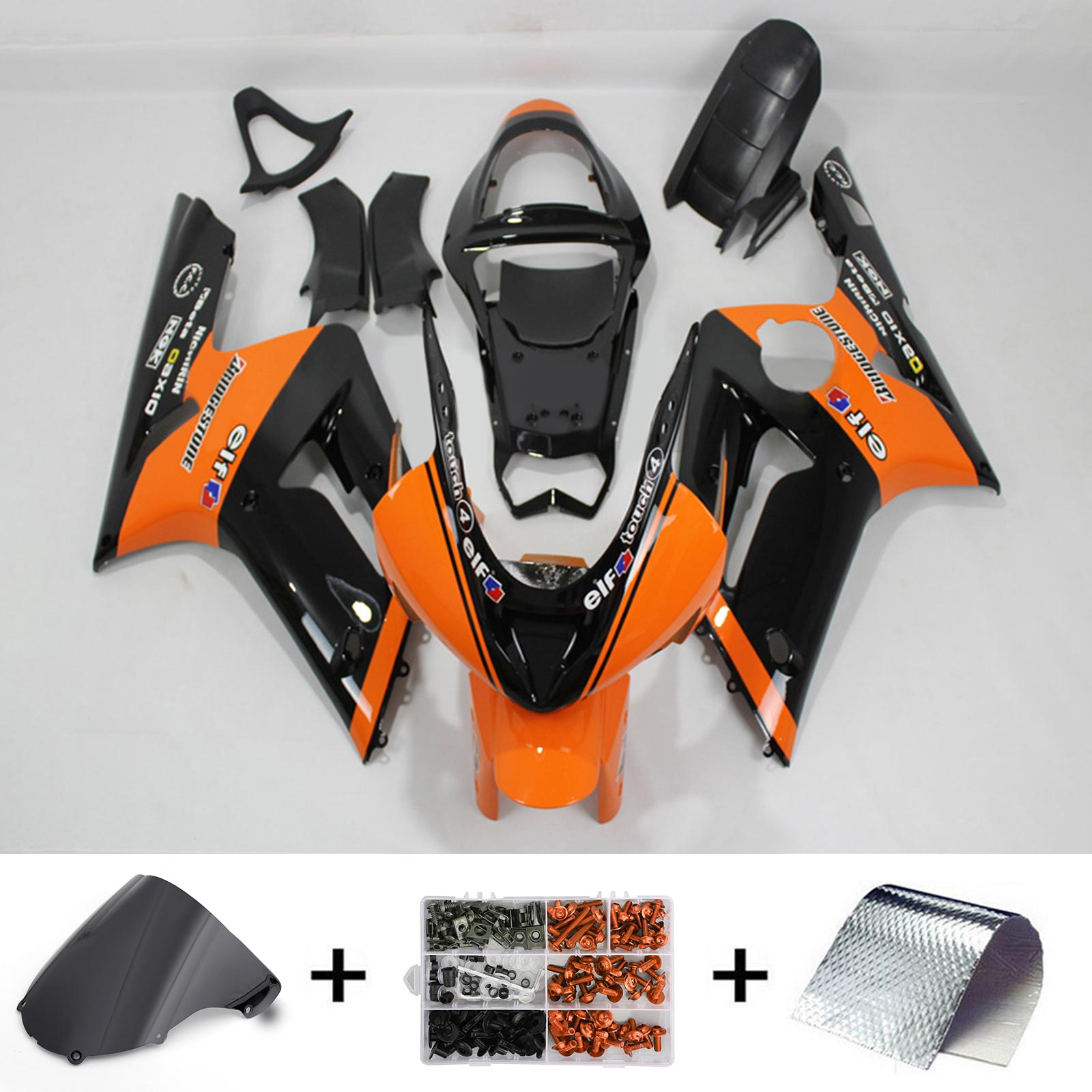 Kawasaki ZX6R 636 2003-2004 Kit Carenado Carrocería Plástico ABS