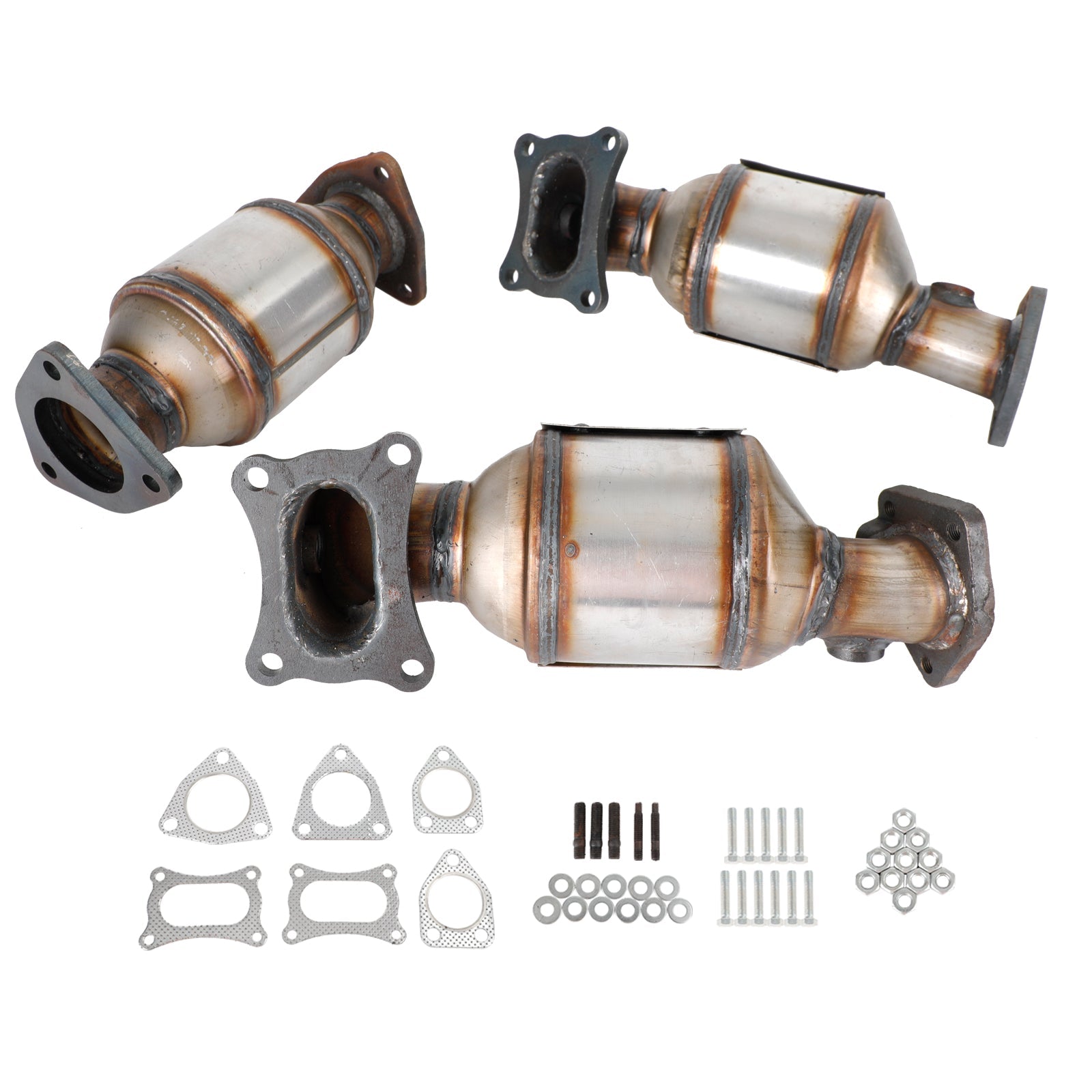 2011-2015 Honda Odyssey 3.5L Catalytic Converters Kit 45131 45132 16447 Left & Right & Rear