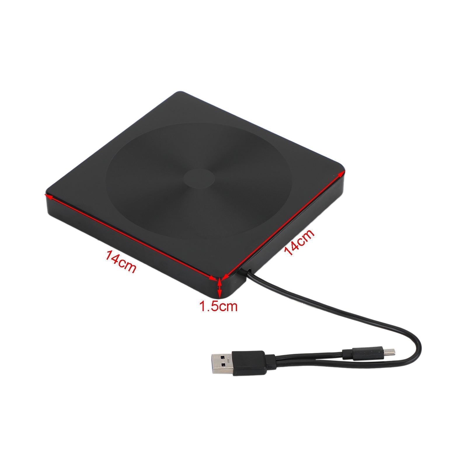 USB 3.0 External DVD Blu ray Drive BD Player Read/Write 2 IN 1 Portable Burner