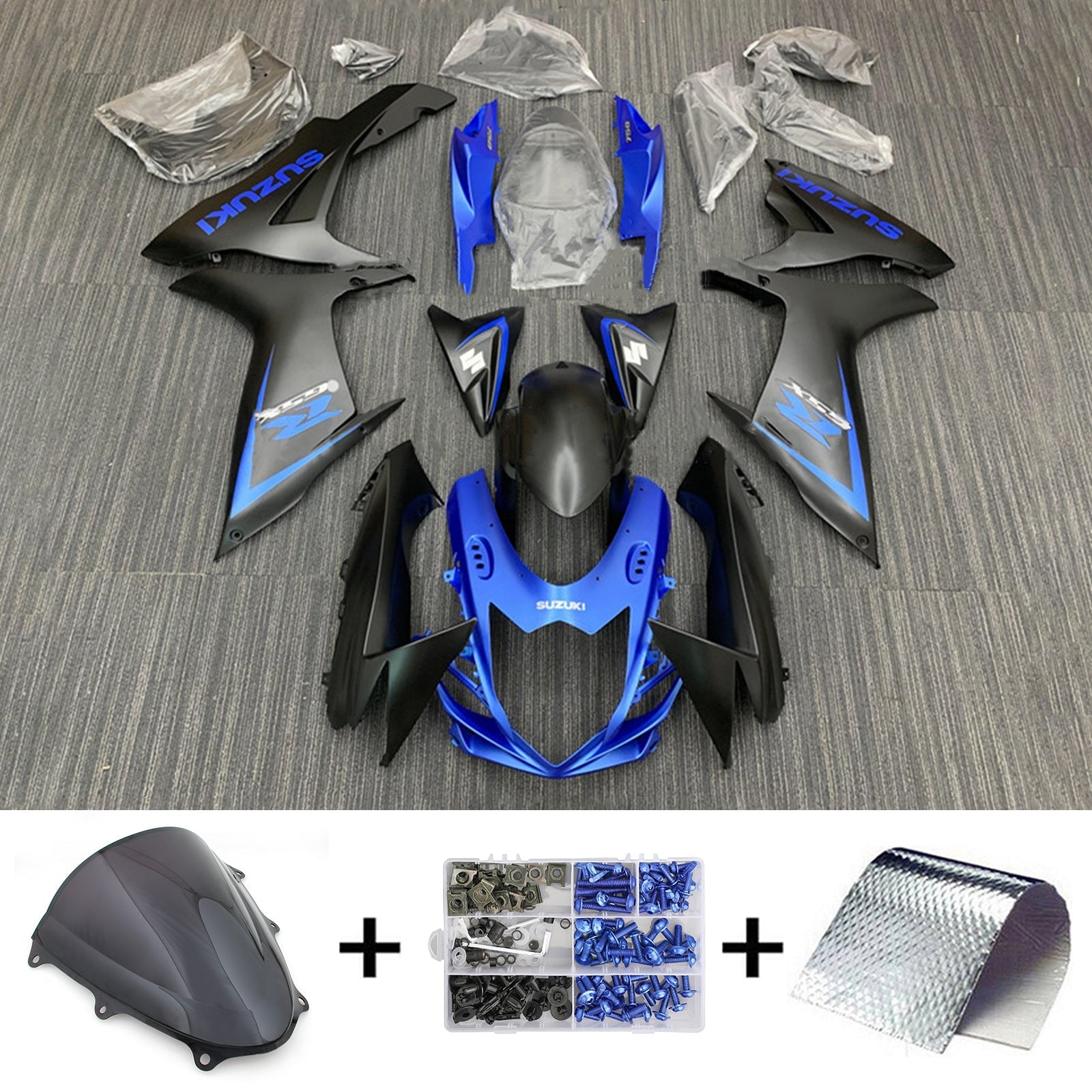 Amotopart Suzuki GSXR 600/750 2011-2024 K11 Fairing Kit Bodywork Plastic ABS