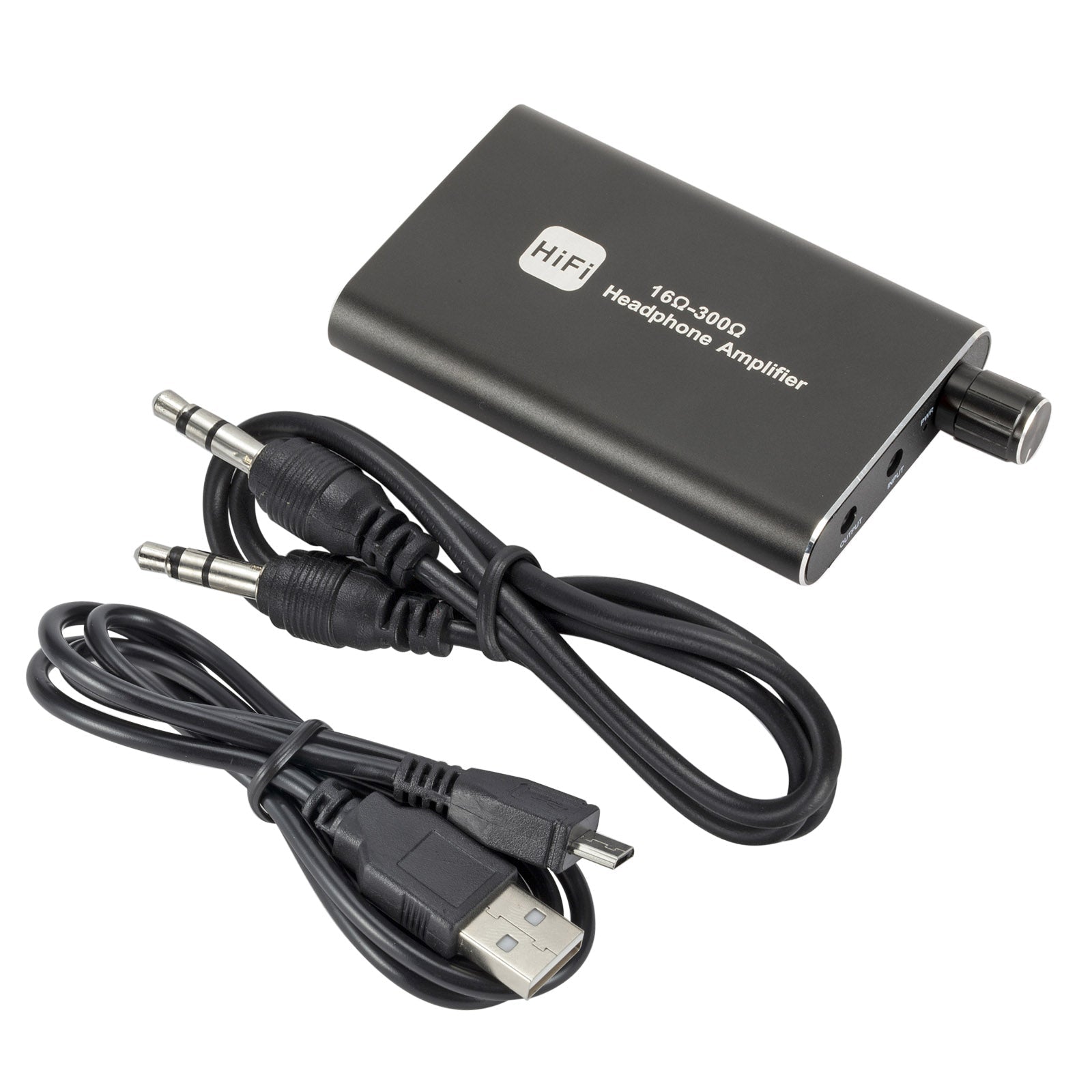 16Ω-300Ω HIFI Headphone Amplifier 3.5mm AUX Audio w/ USB Cable Earphone AMP