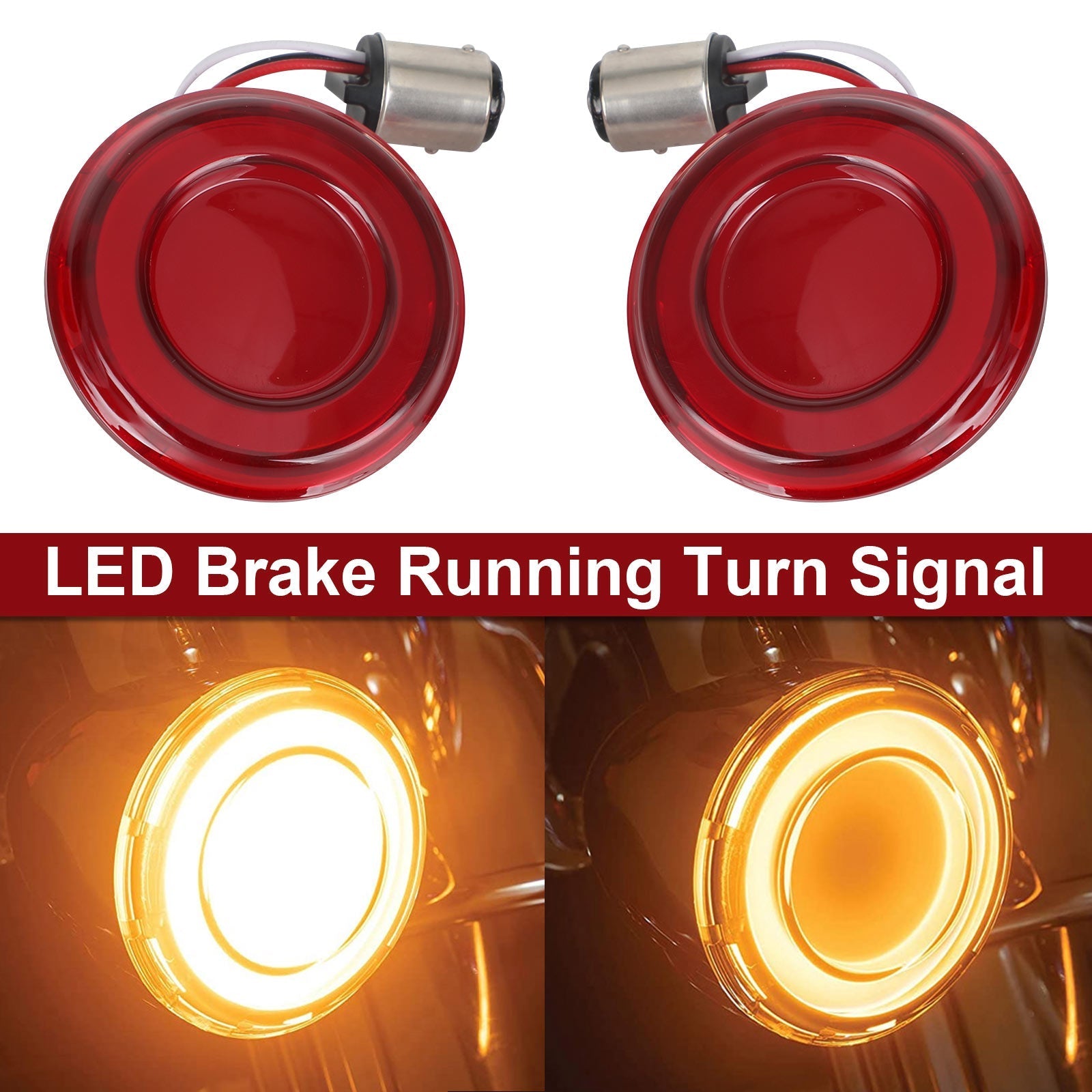 1157 LED Brake Turn Signal Light For Touring Street Glide Electra Glide Generic