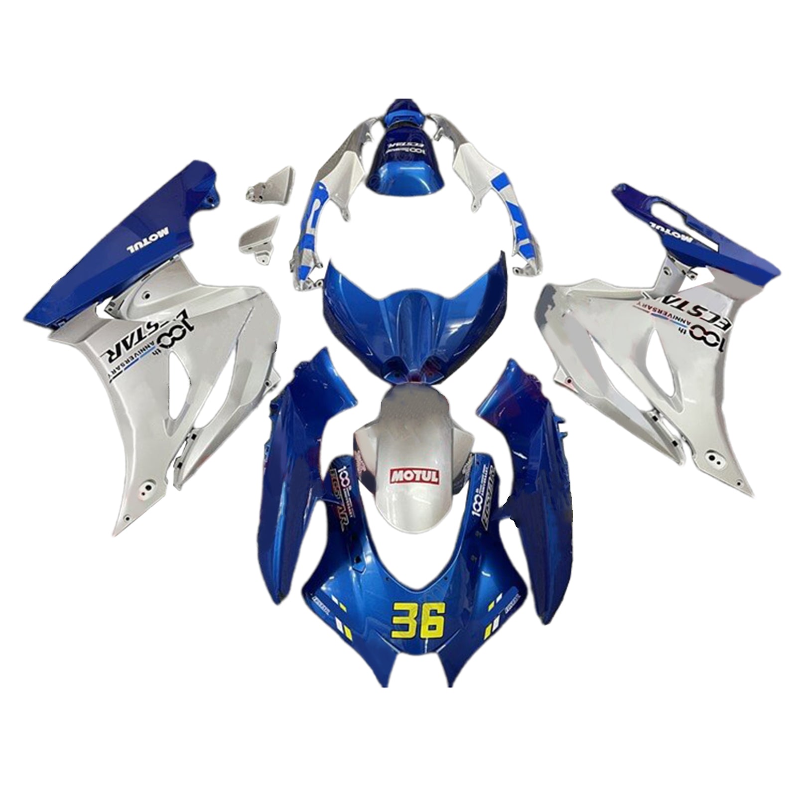 Amotopart Suzuki GSXR1000 2017-2024 K17 Fairing Kit Bodywork Plastic ABS