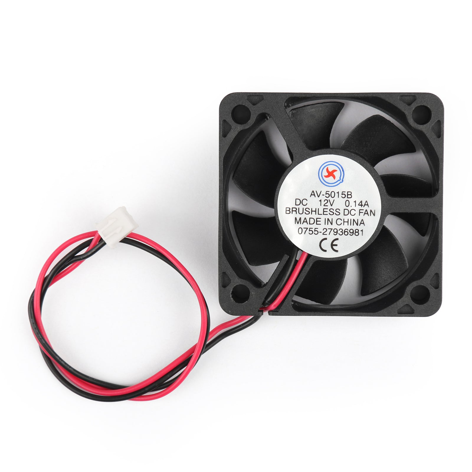 1Pcs DC Brushless Cooling PC Computer Fan 12V 5015B 50x50x15mm 0.14A 2 Pin Wire