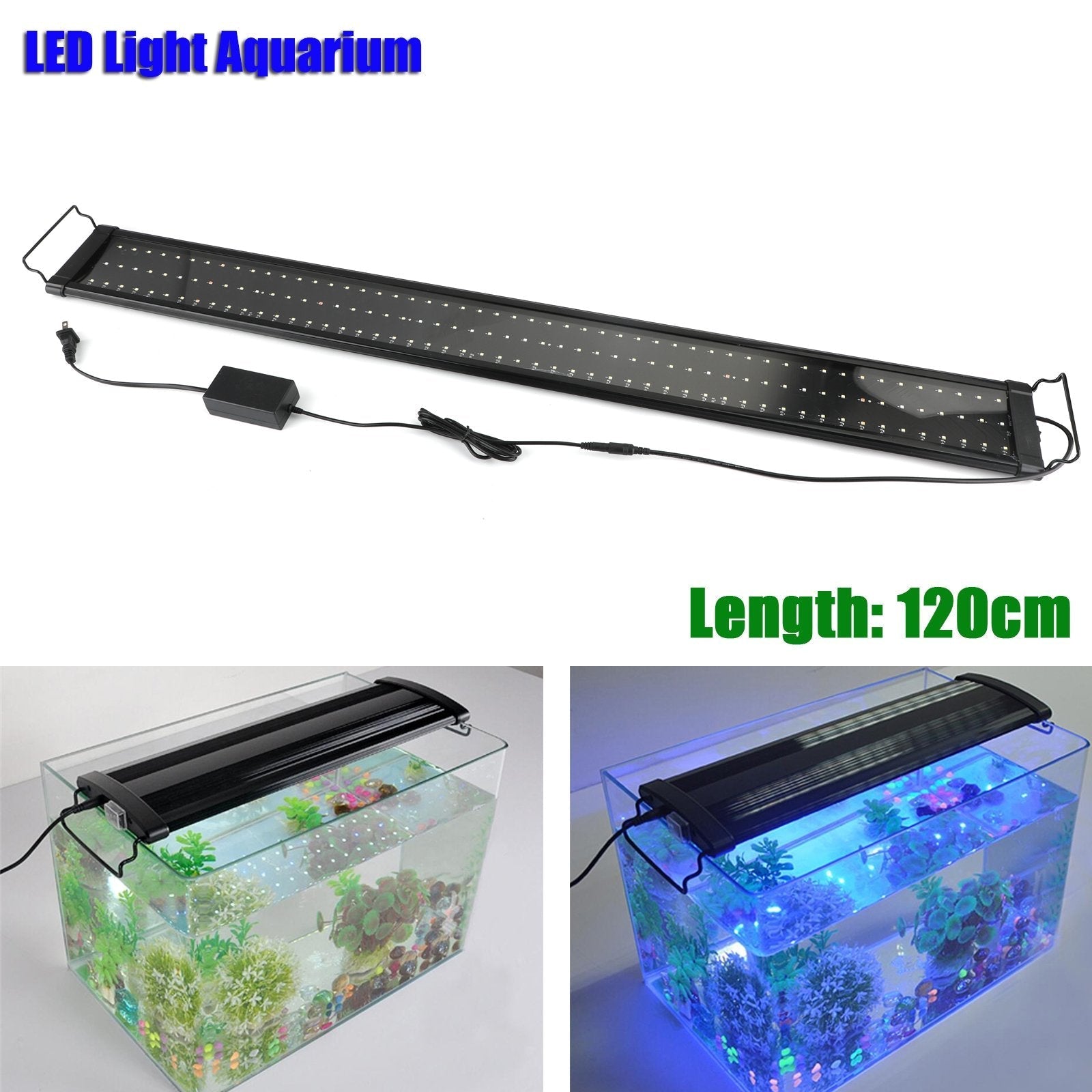 12''-48'' LED Light Aquarium Fish Tank 0.5W Full Spectrum Plant Marine Generic