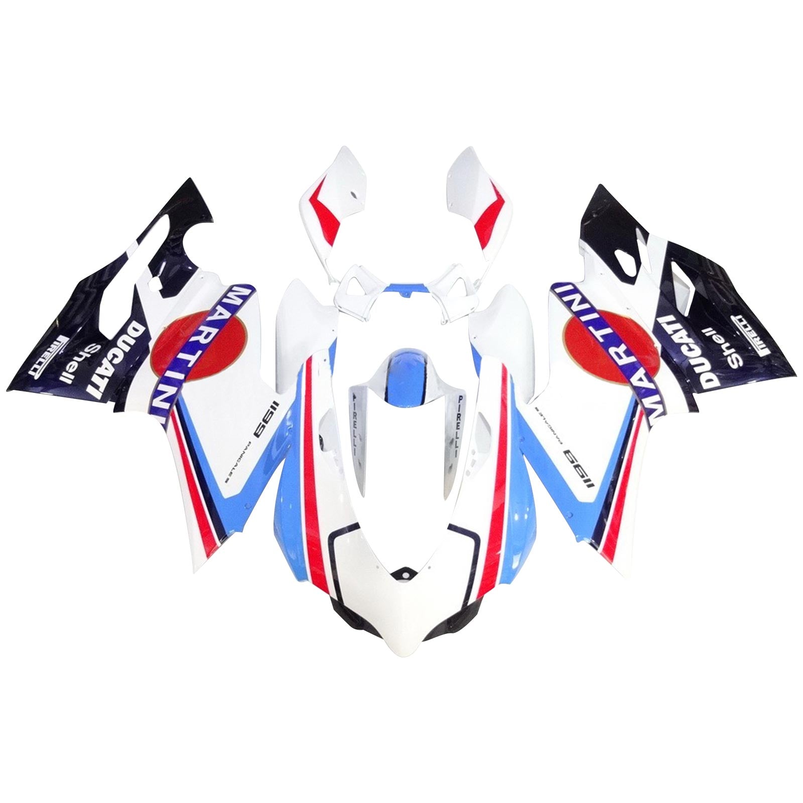 Ducati 1098 1198 848 2007-2011 Fairing Kit Bodywork ABS