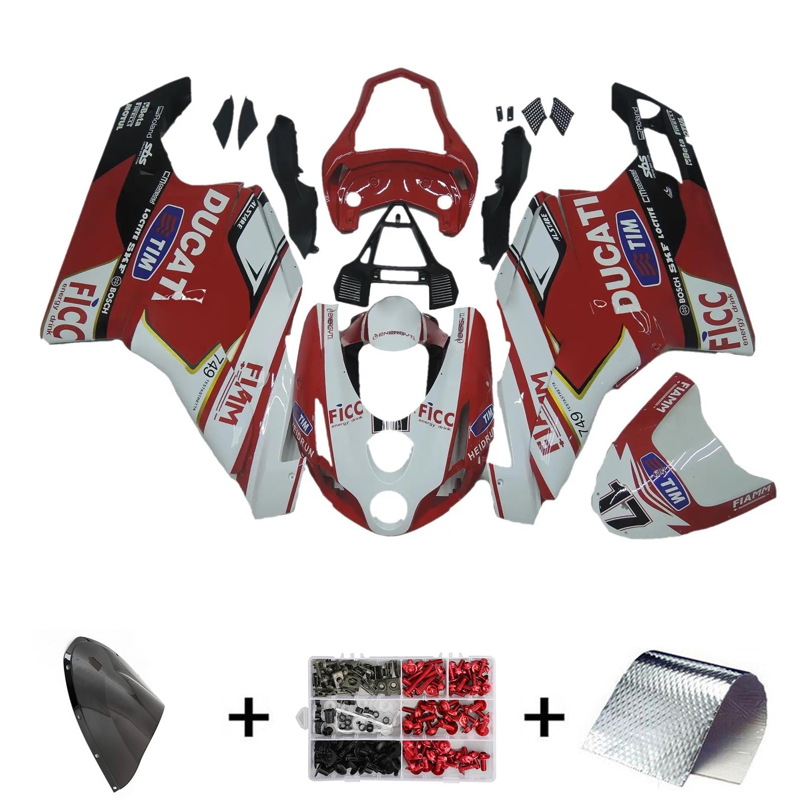 Ducati 999 749 2003 2004 Fairing Kit Bodywork ABS