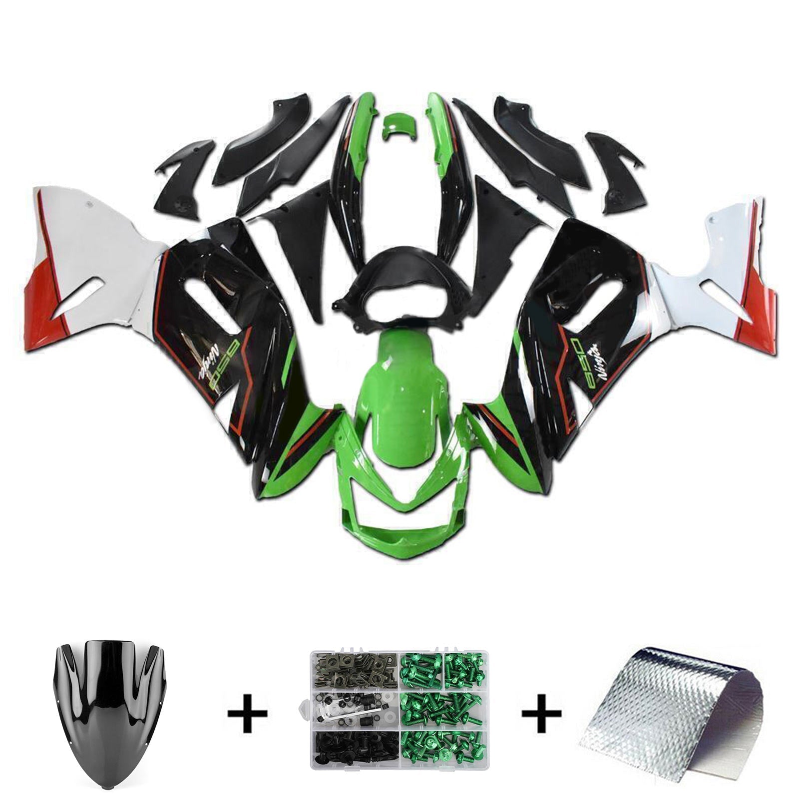 Kawasaki ER6F/Ninja650 2006-2008 Kit Carenado Carrocería Plástico ABS