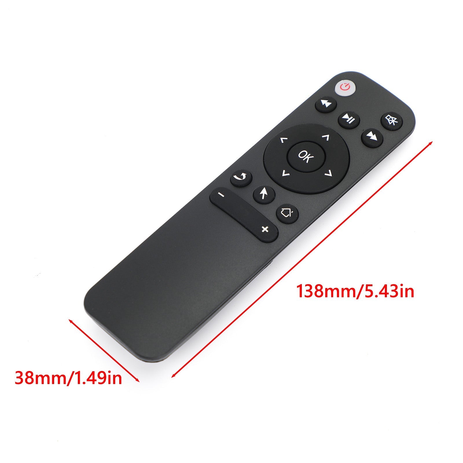 Control remoto de aprendizaje por infrarrojos con Bluetooth para Smart TV Box, proyector, TV, portátil y teléfono