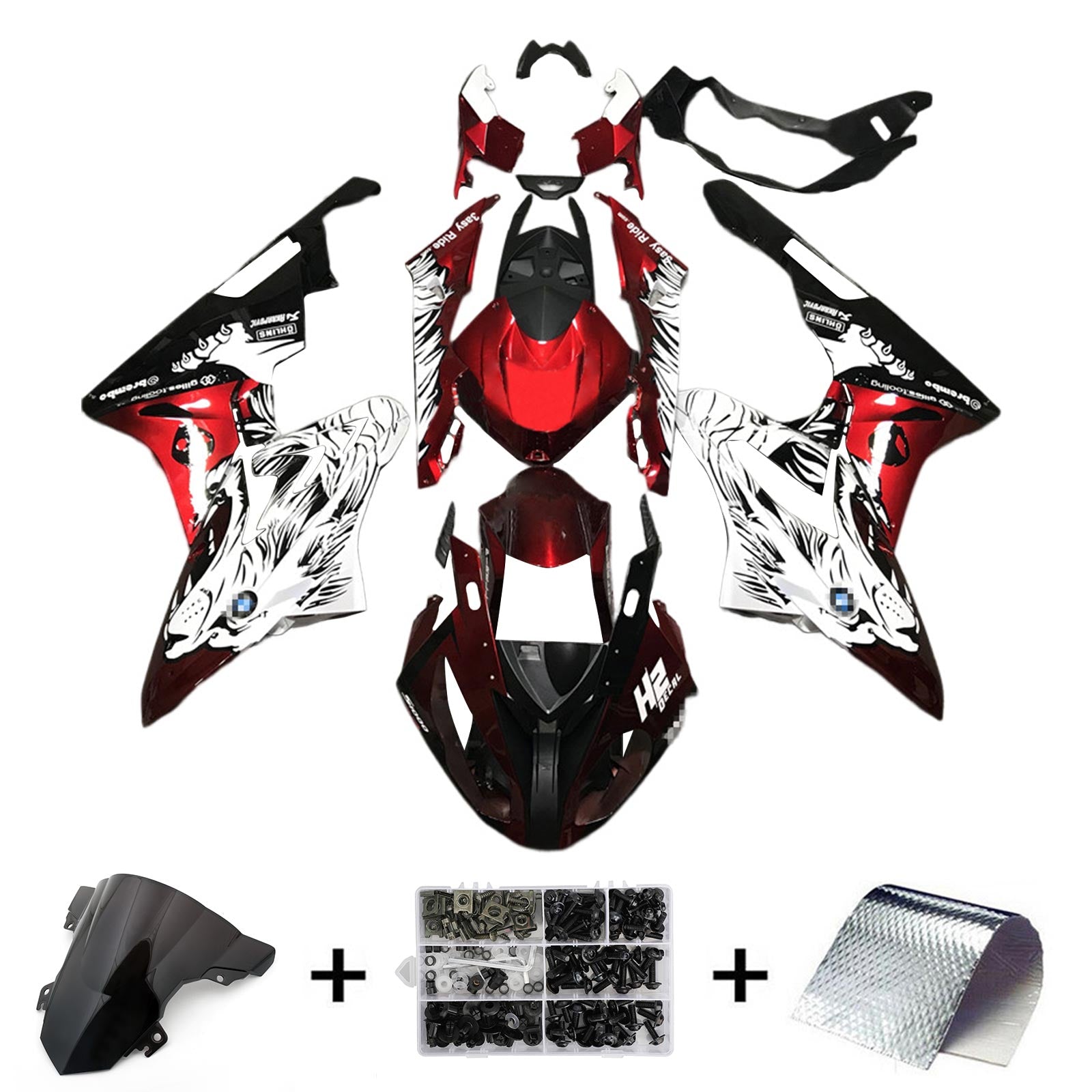 Amotopart BMW S1000RR 2015-2016 Fairing Kit Bodywork Plastic ABS