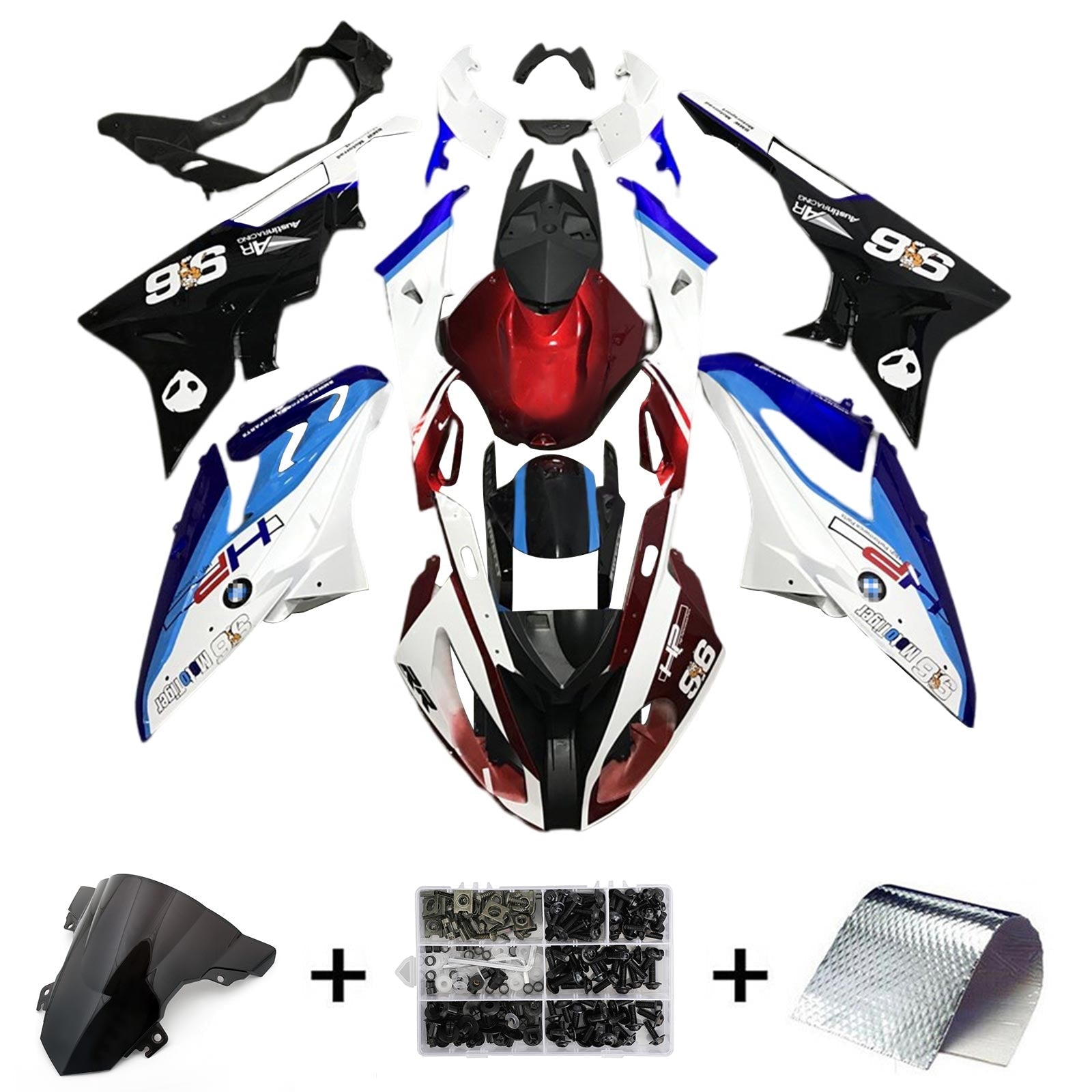 Amotopart BMW S1000RR 2017-2018 Fairing Kit Bodywork Plastic ABS