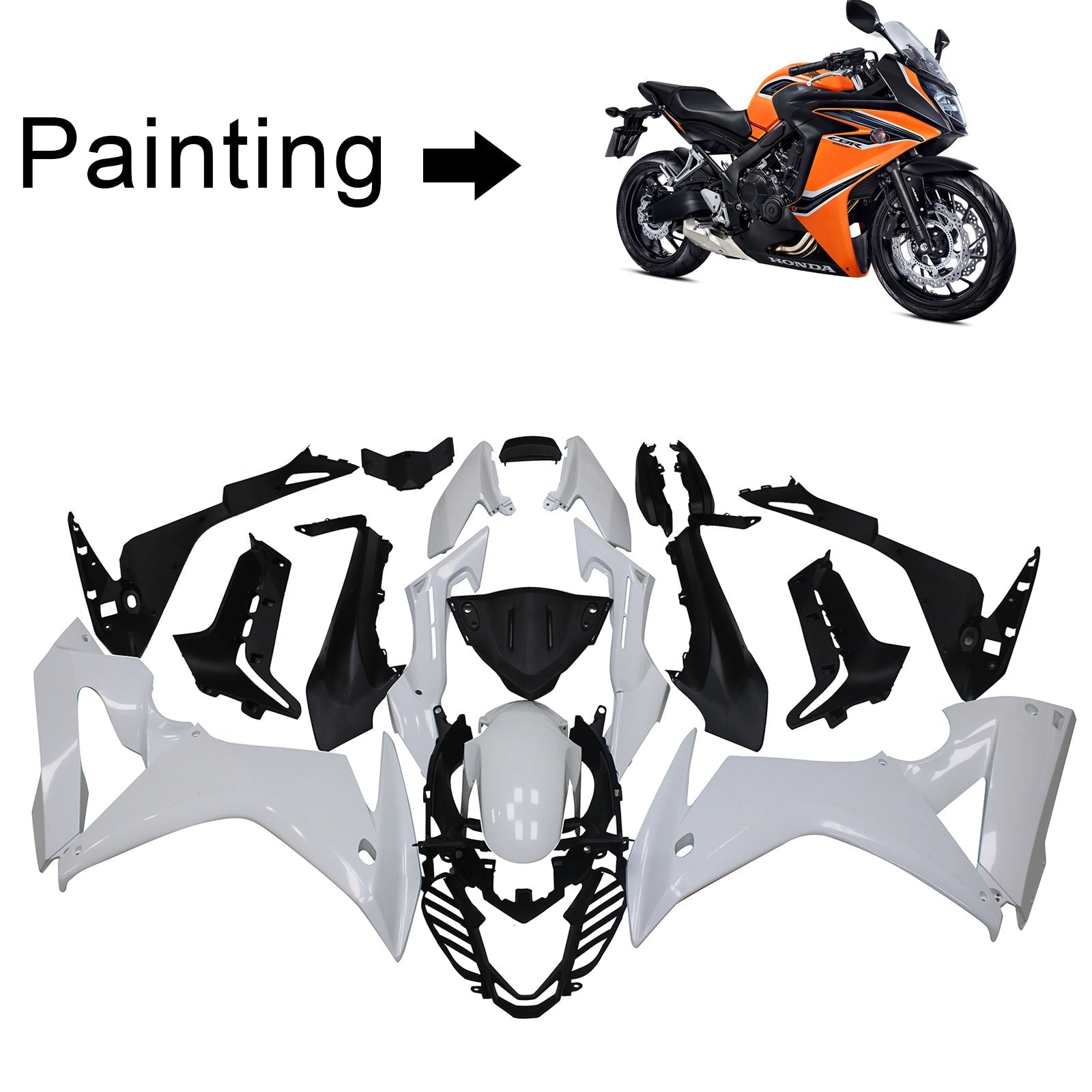 Honda CBR650F 2017-2019 Fairing Kit Bodywork Plastic ABS For