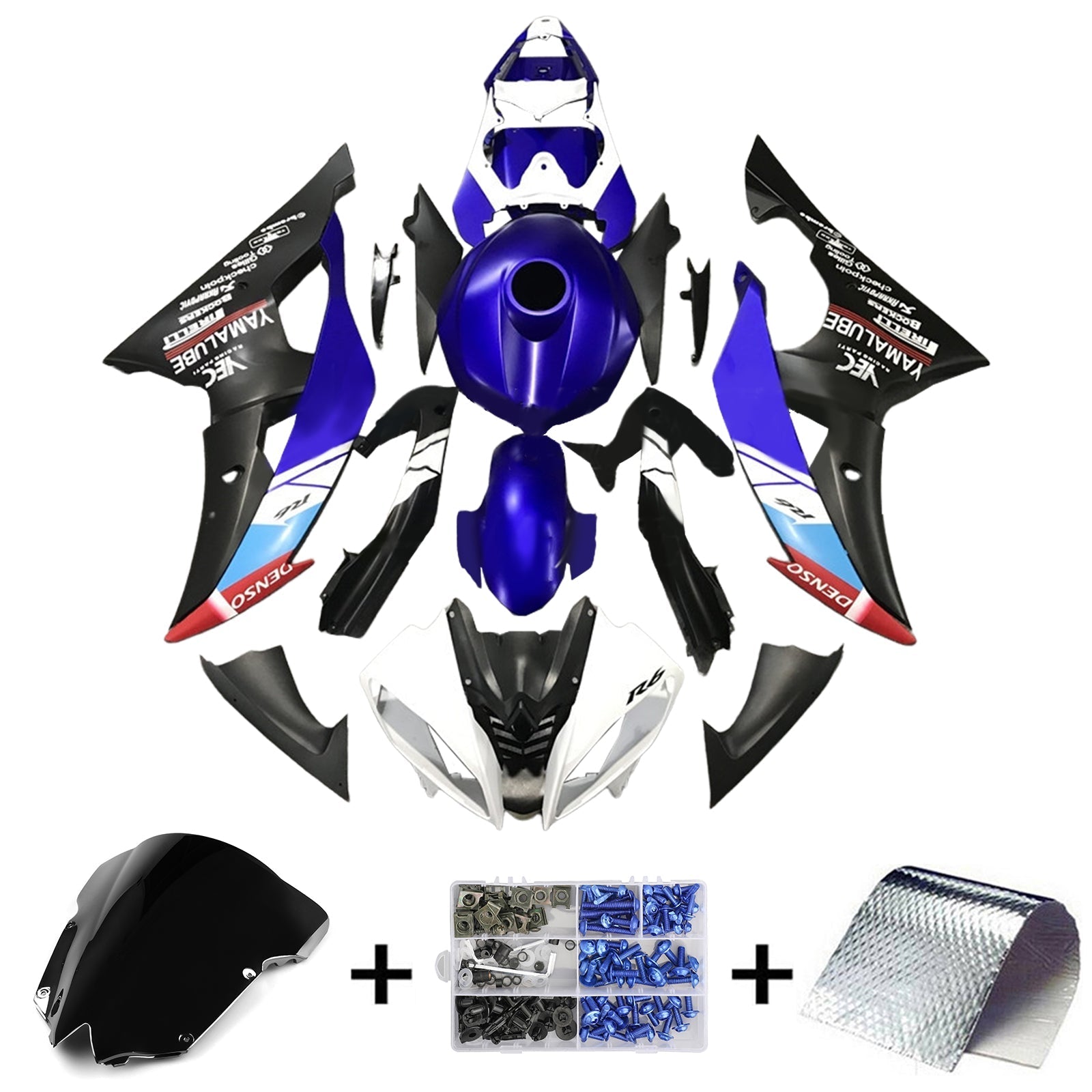 Yamaha YZF 600 R6 2008-2016 Kit Carenado Carrocería Plástico ABS