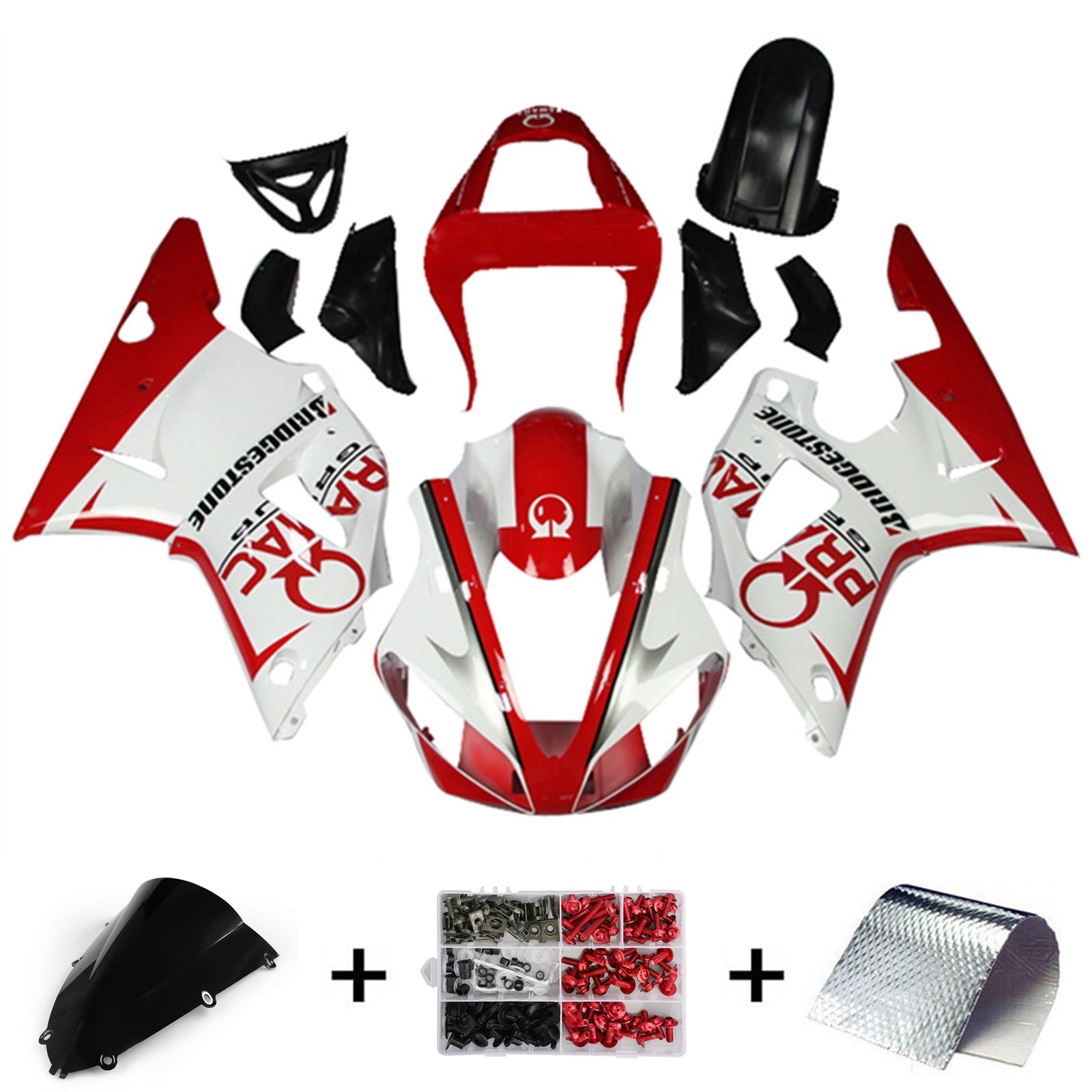 Yamaha YZF 1000 R1 1998-1999 Fairing Kit Bodywork Plastic ABS