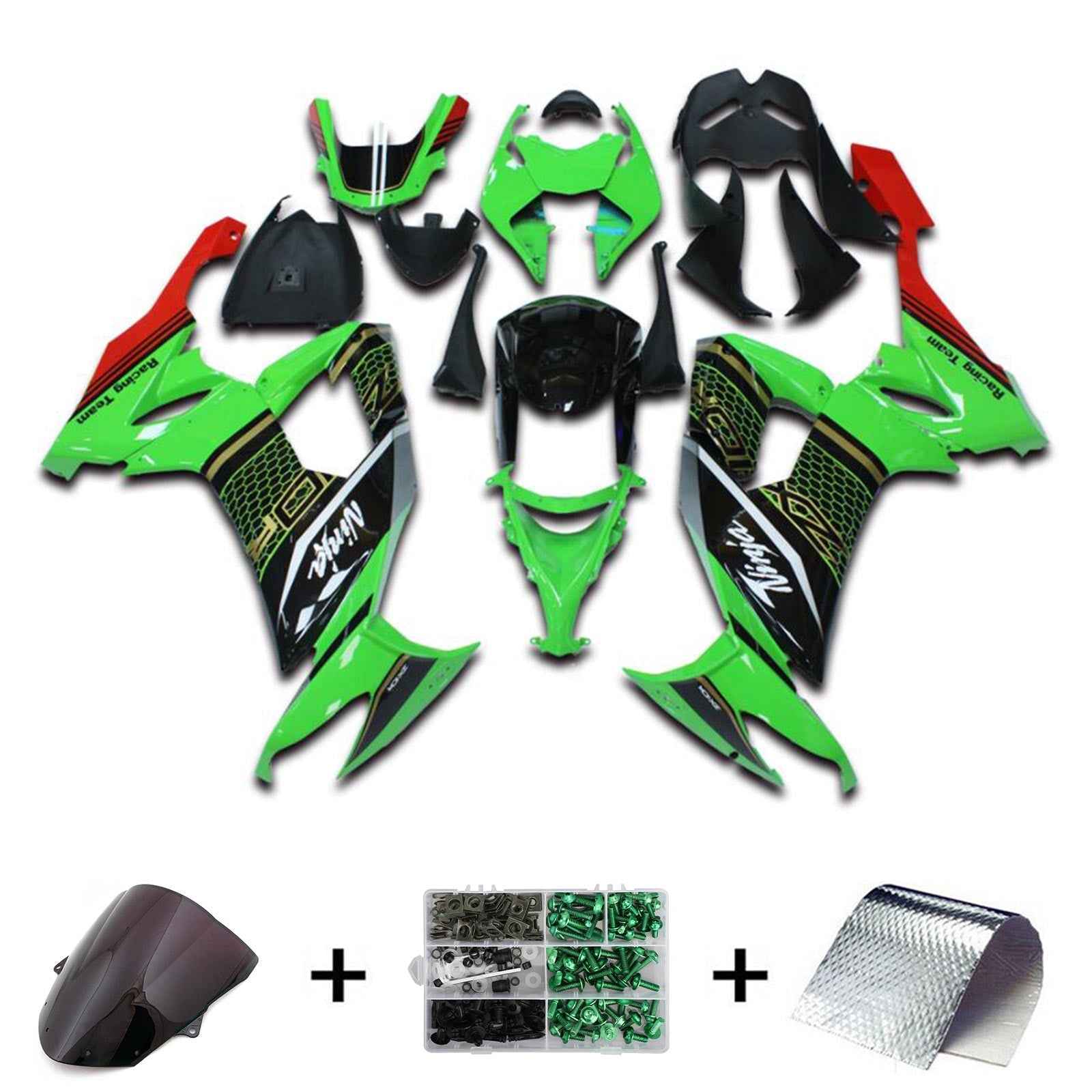 Kawasaki ZX10R 2008-2010 Fairing Kit Bodywork Plastic ABS