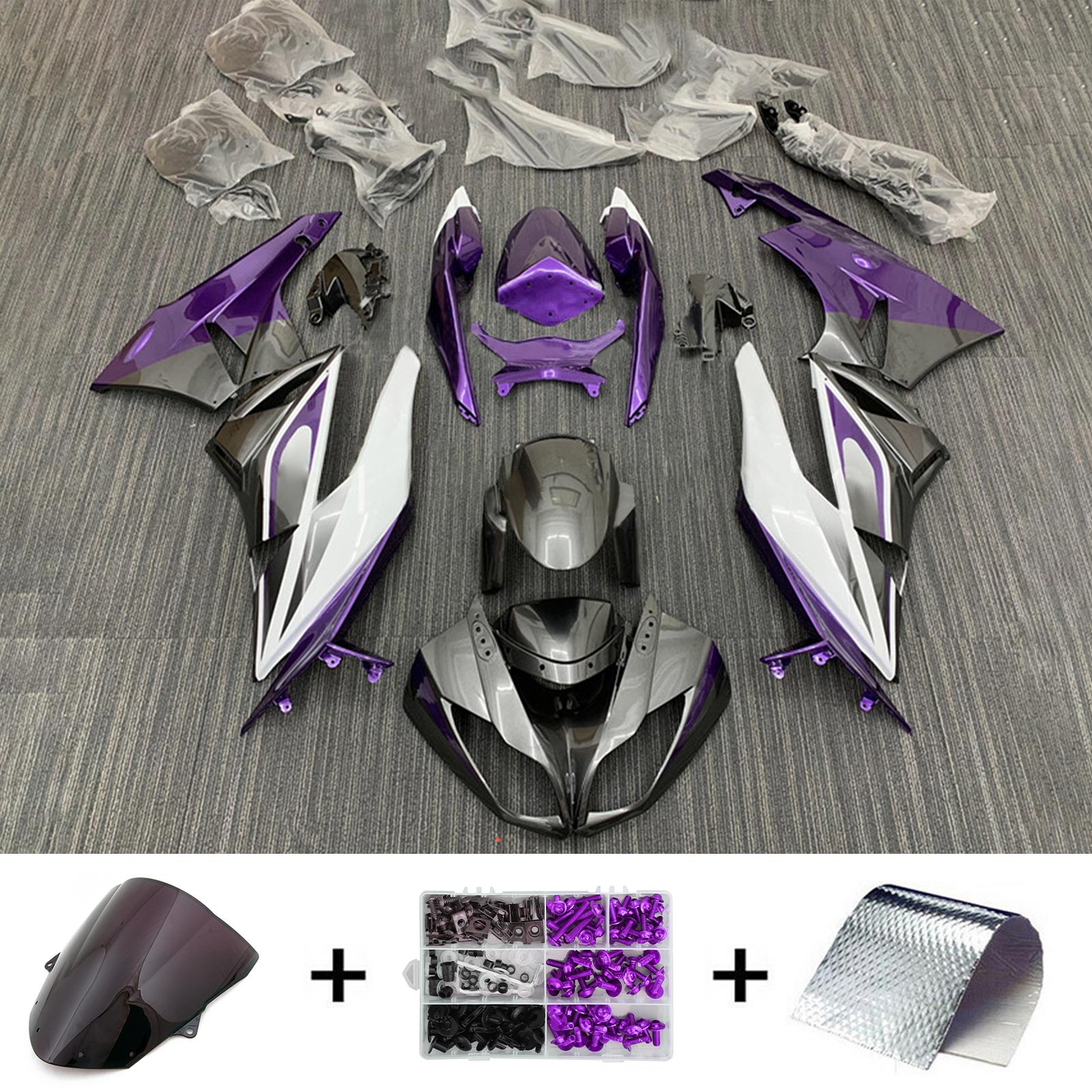 Kawasaki ZX6R 636 2009-2012 Kit Carenado Carrocería Plástico ABS