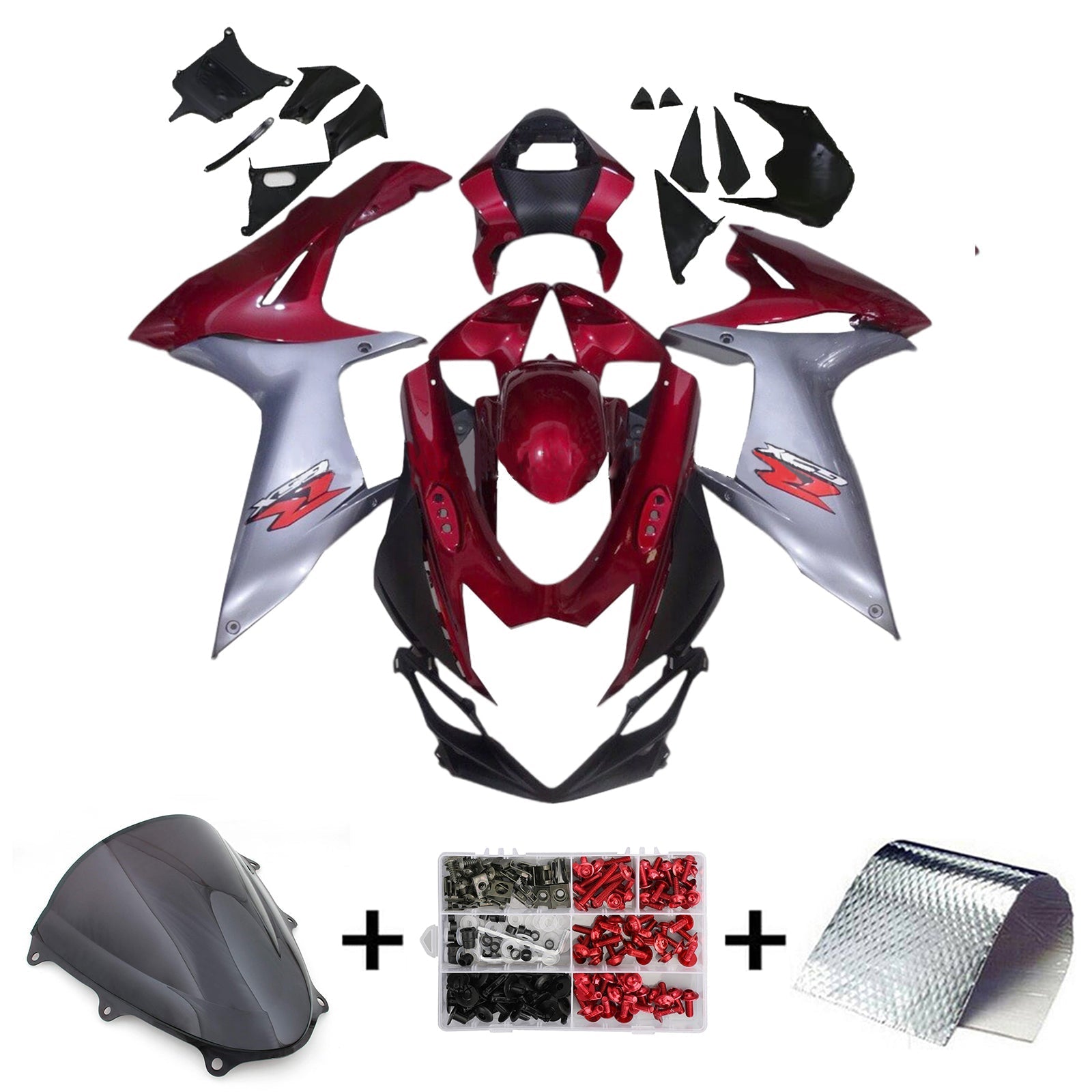 Amotopart Suzuki GSXR 600/750 2011-2024 K11 Fairing Kit Bodywork Plastic ABS