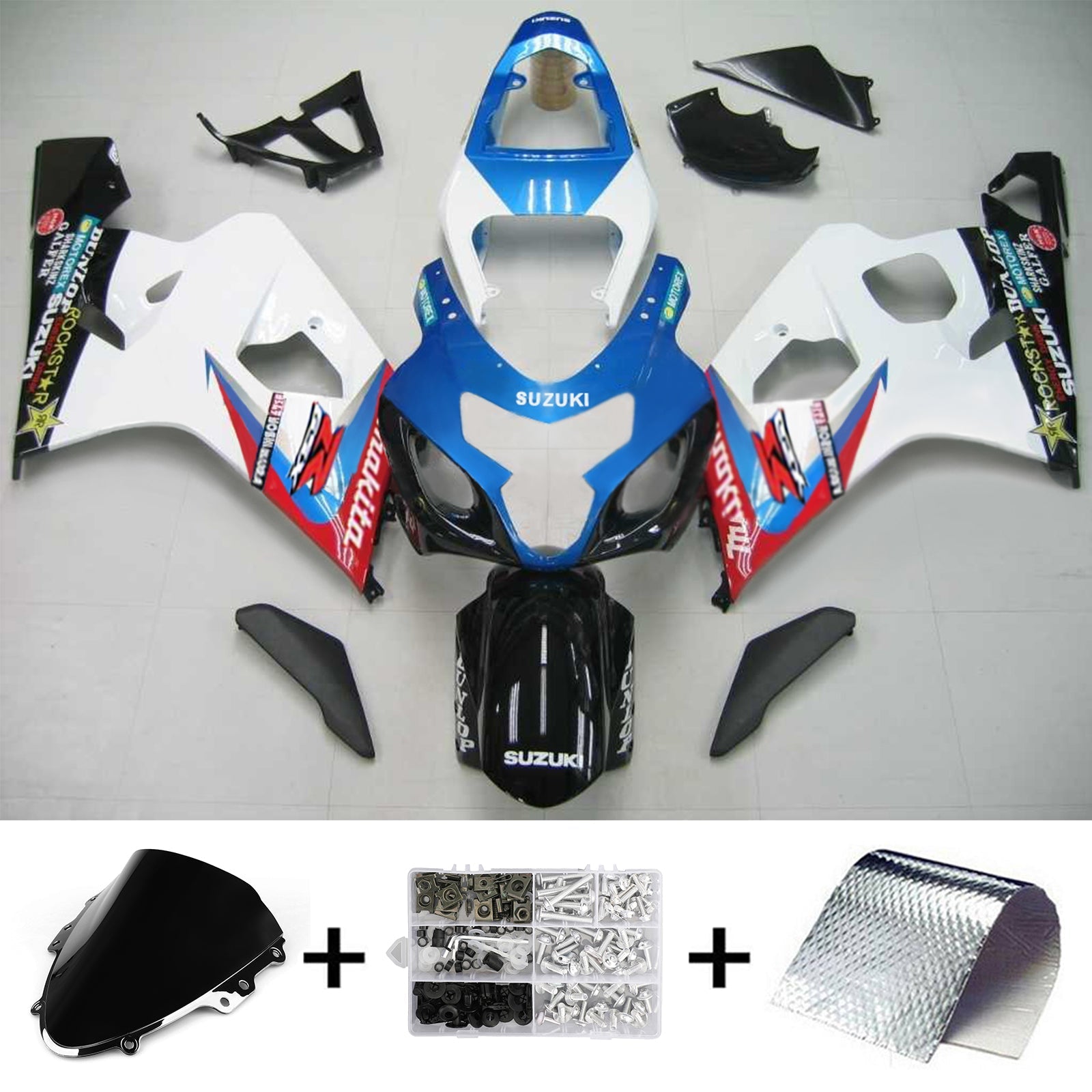 Suzuki GSXR 600/750 2004-2005 Fairing Kit Bodywork Plastic ABS