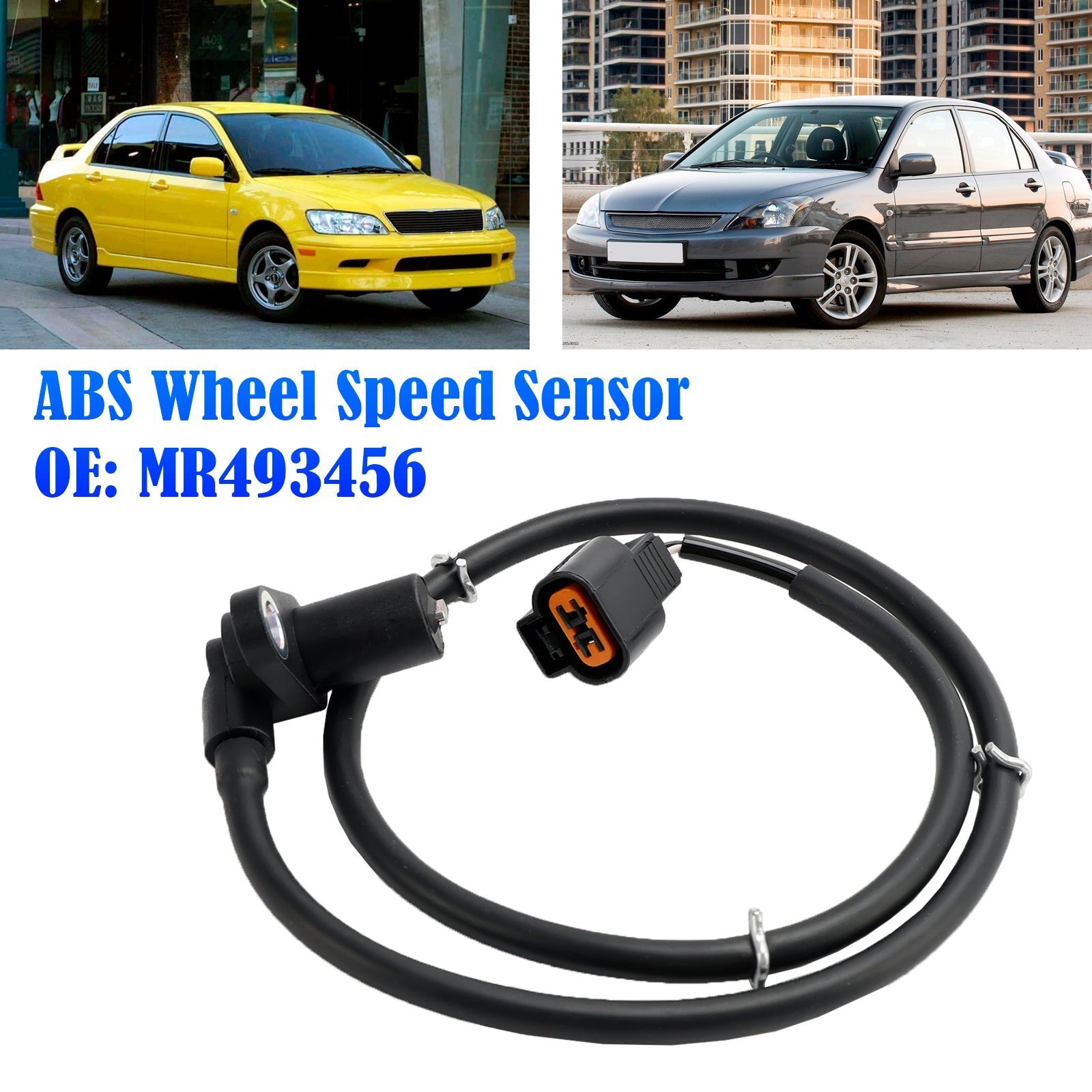 Sensor de velocidad de rueda ABS trasero derecho para Mitsubishi Lancer Evo 2,0 16V MR493456