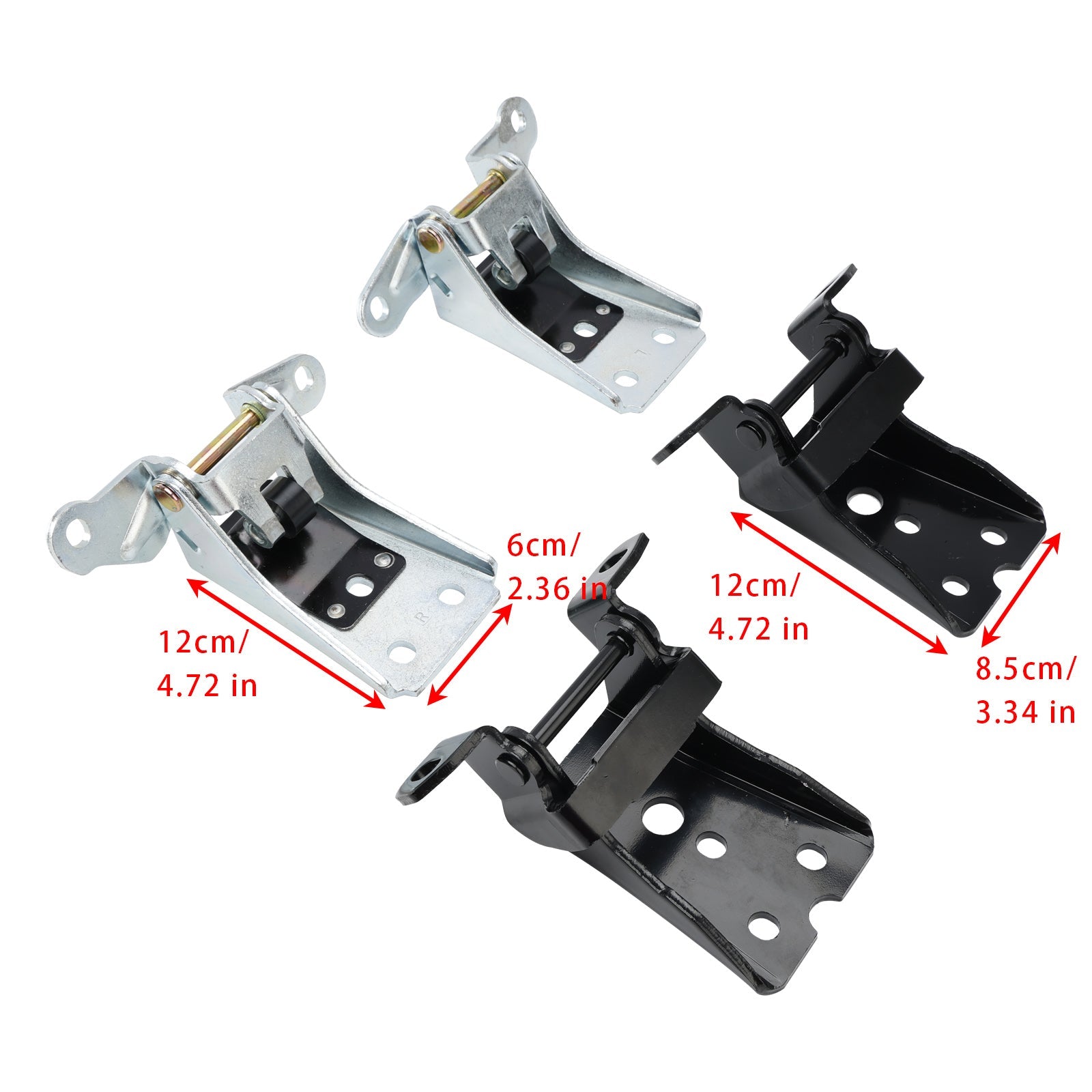 1980-1982 Ford Thunderbird Mercury Cougar 4PCS Front Upper Lower Door Hinge Fedex