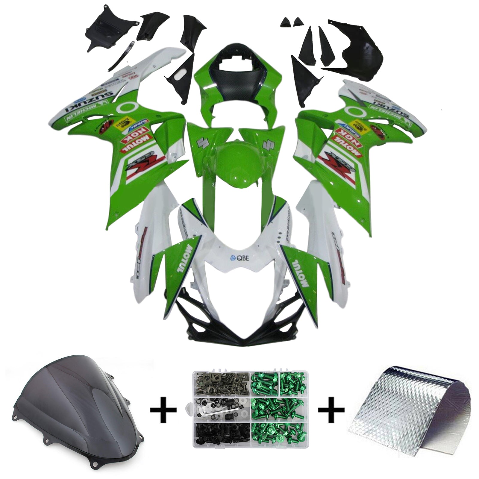 Amotopart Suzuki GSXR 600/750 2011-2024 K11 Fairing Kit Bodywork Plastic ABS