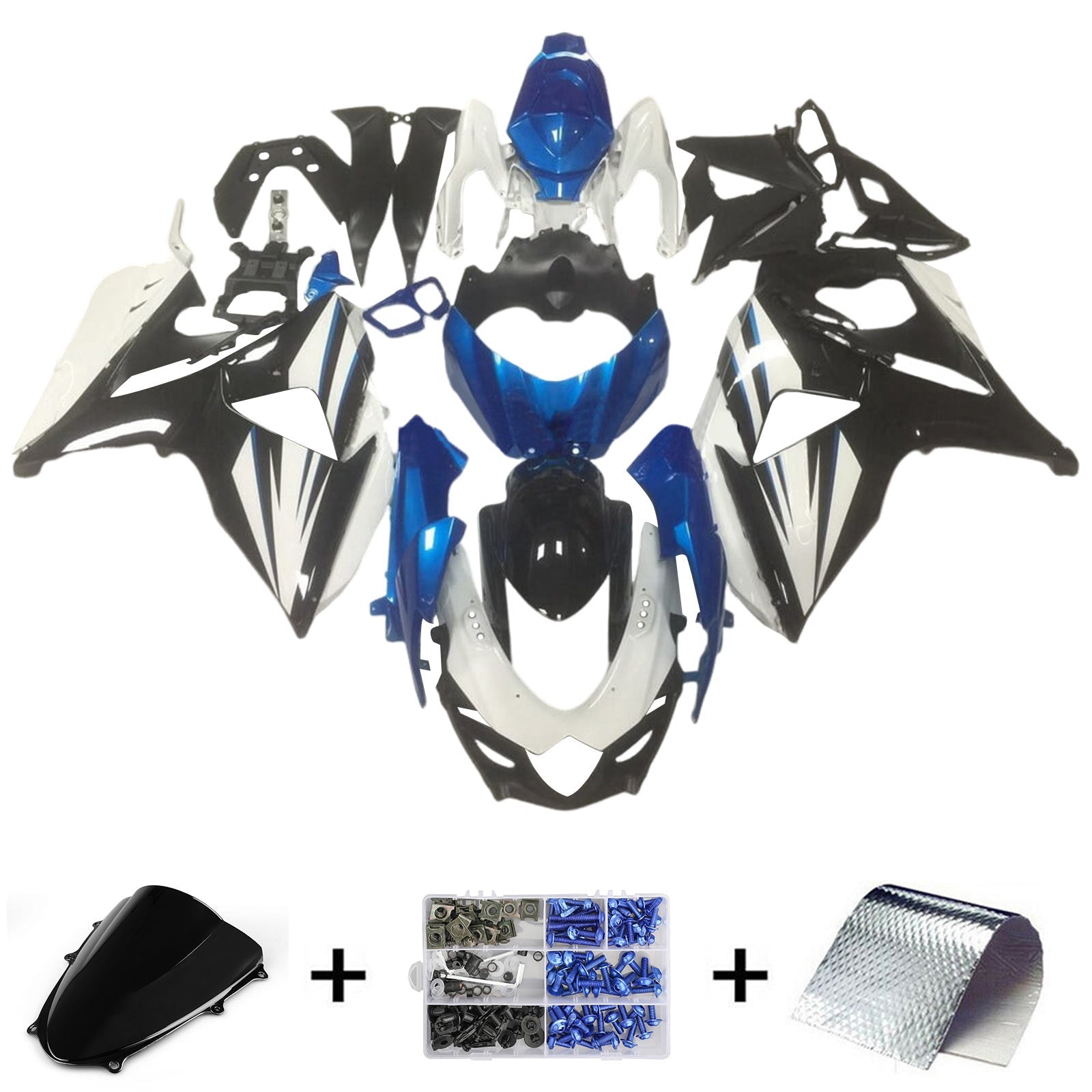 Amotopart Suzuki GSXR1000 2009-2016 K9 Fairing Kit Bodywork Plastic ABS