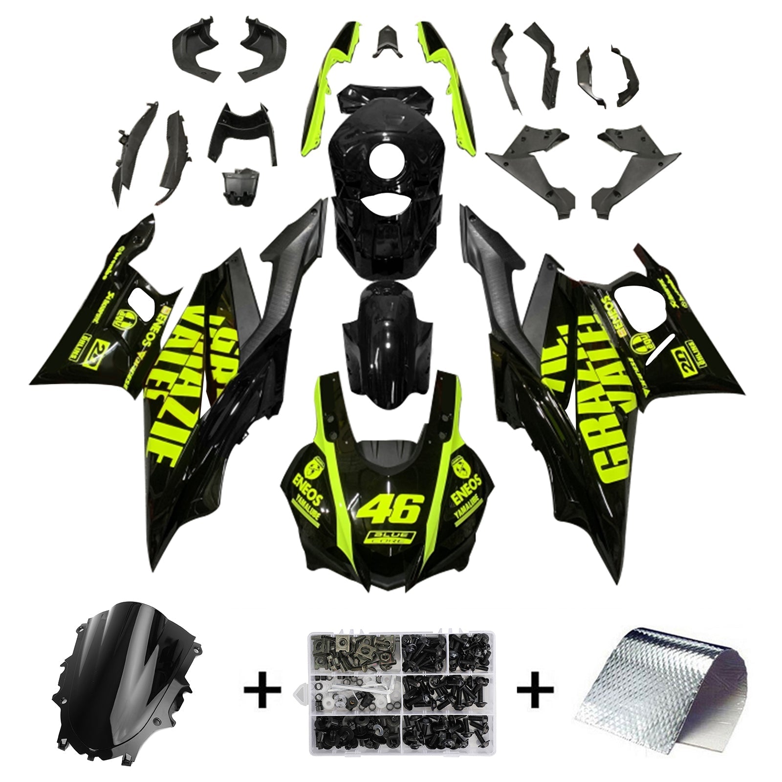 Yamaha YZF-R3 R25 2019-2021 Fairing Kit Bodywork Plastic ABS