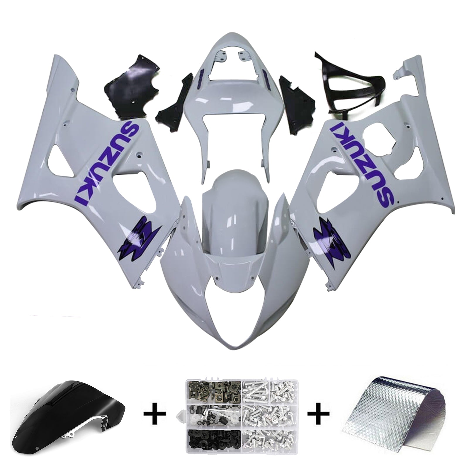 Amotopart Suzuki GSXR1000 2003-2004 K3 Fairing Kit Bodywork Plastic ABS