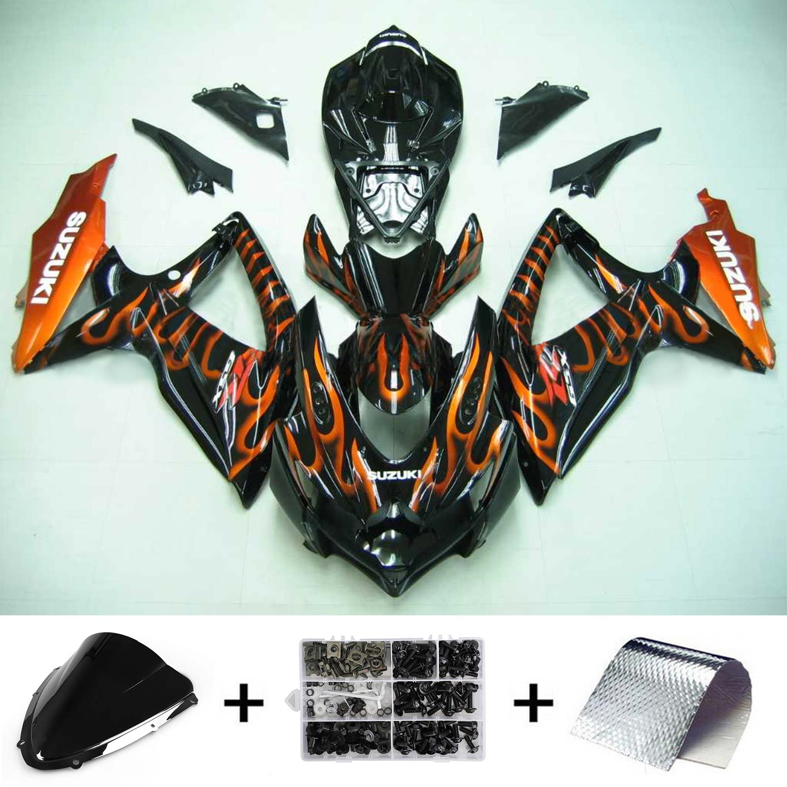 Suzuki GSXR 600/750 2008-2010 Kit Carenado Carrocería Plástico ABS K8