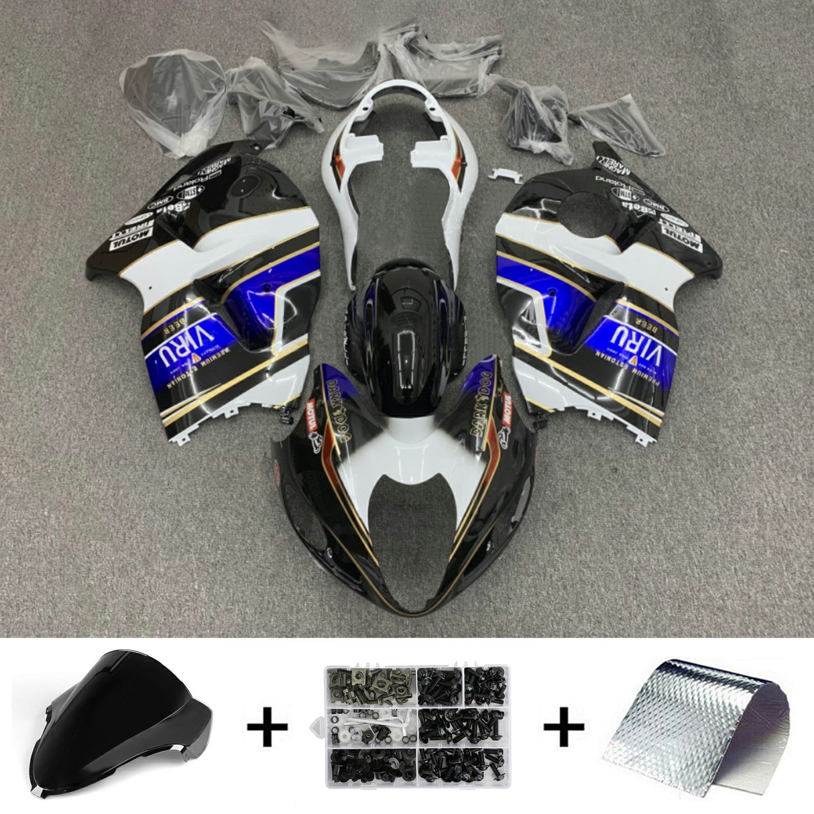 Suzuki Hayabusa GSX1300R 1999-2007 Fairing Kit Bodywork Plastic ABS