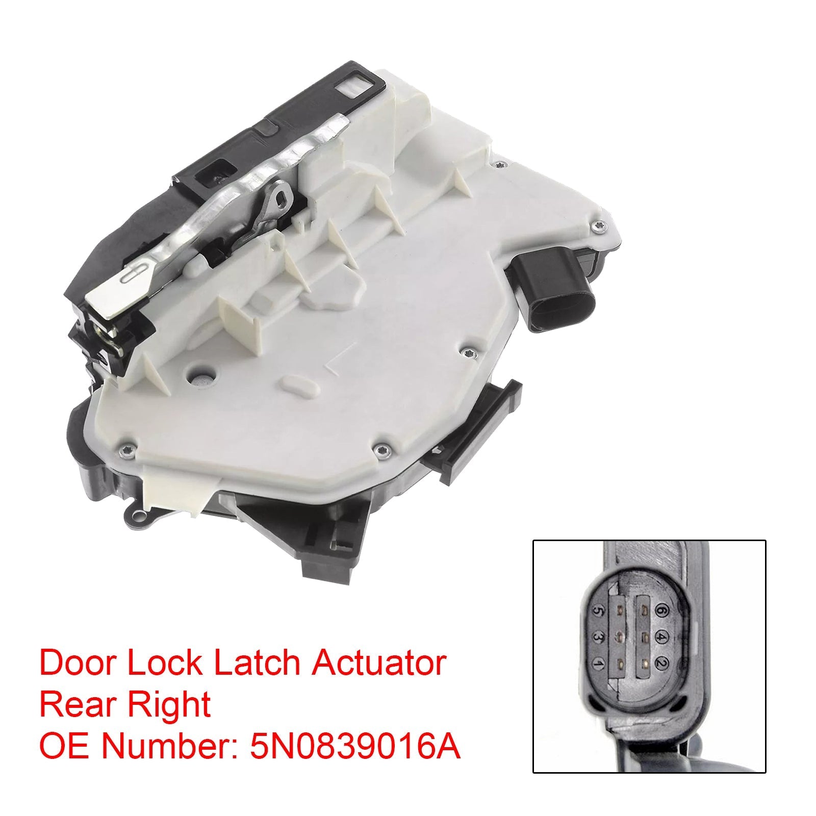 Door Lock Latch Actuator Rear Right 5N0839016A For VW Tiguan CC Amarok