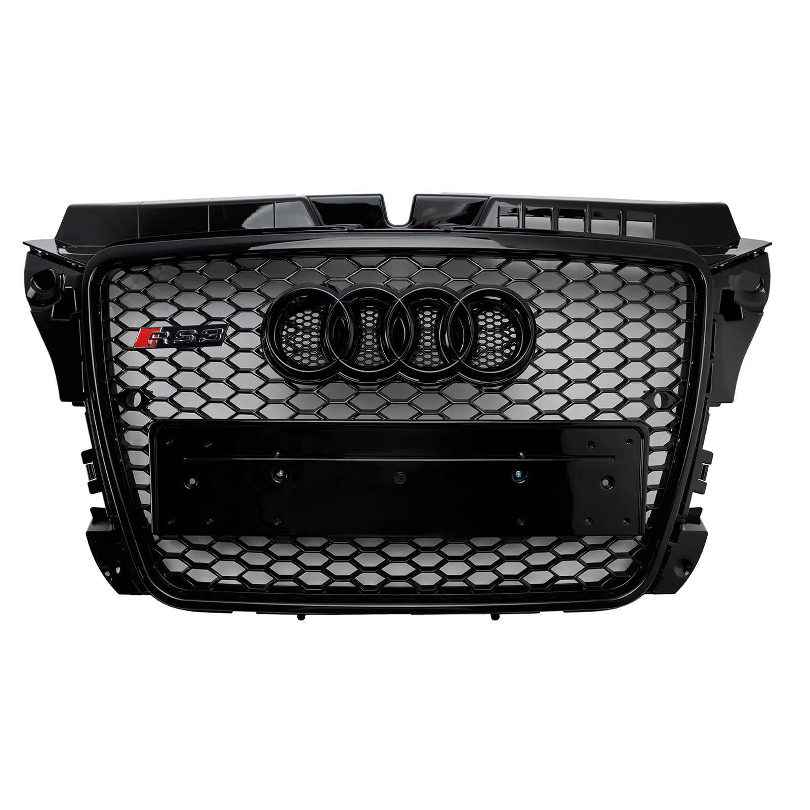 RS3 Style Honeycomb Front Bumper Grille Grill Fit Audi A3 8P 2008-2013