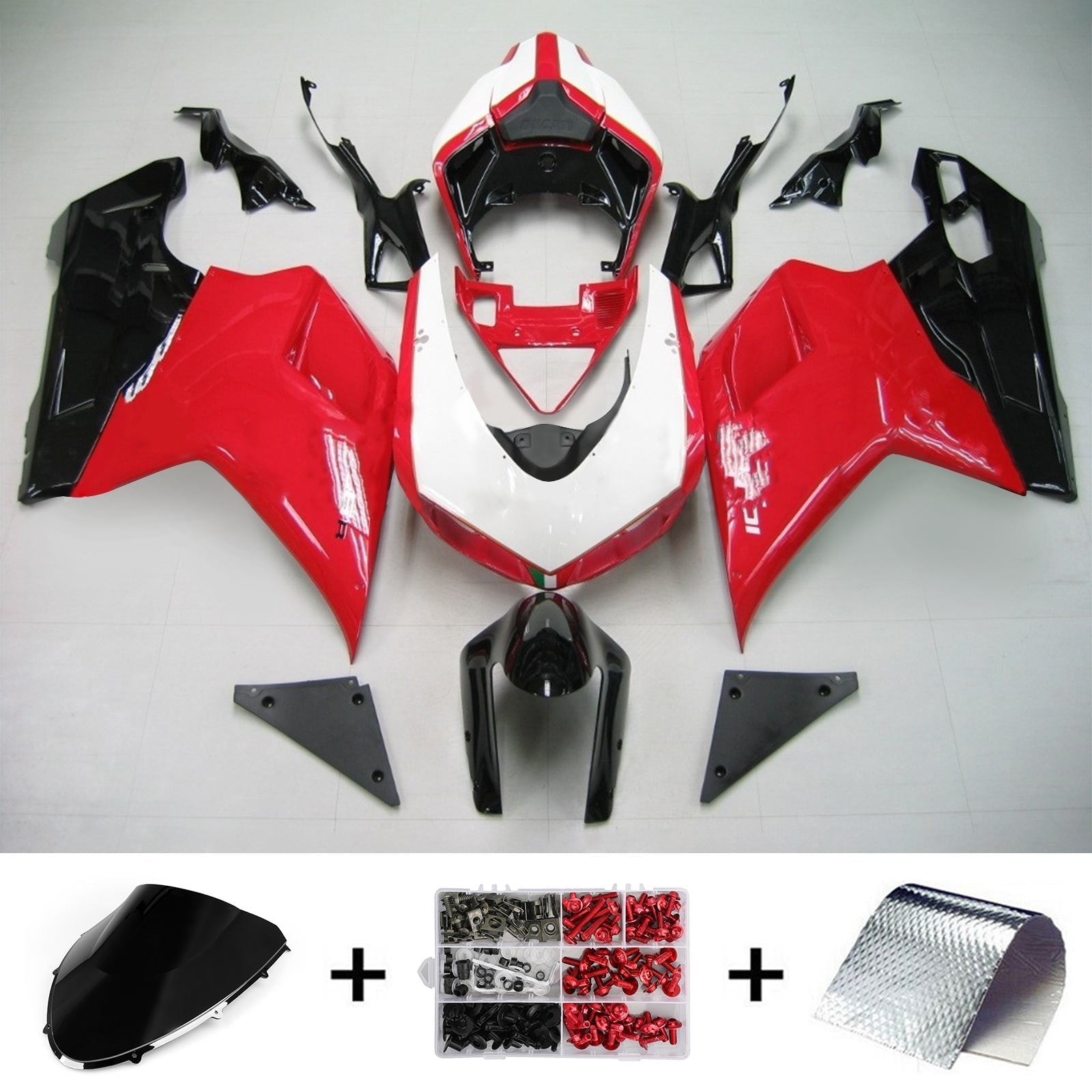 Ducati 1098 1198 848 2007-2011 Fairing Kit Bodywork ABS