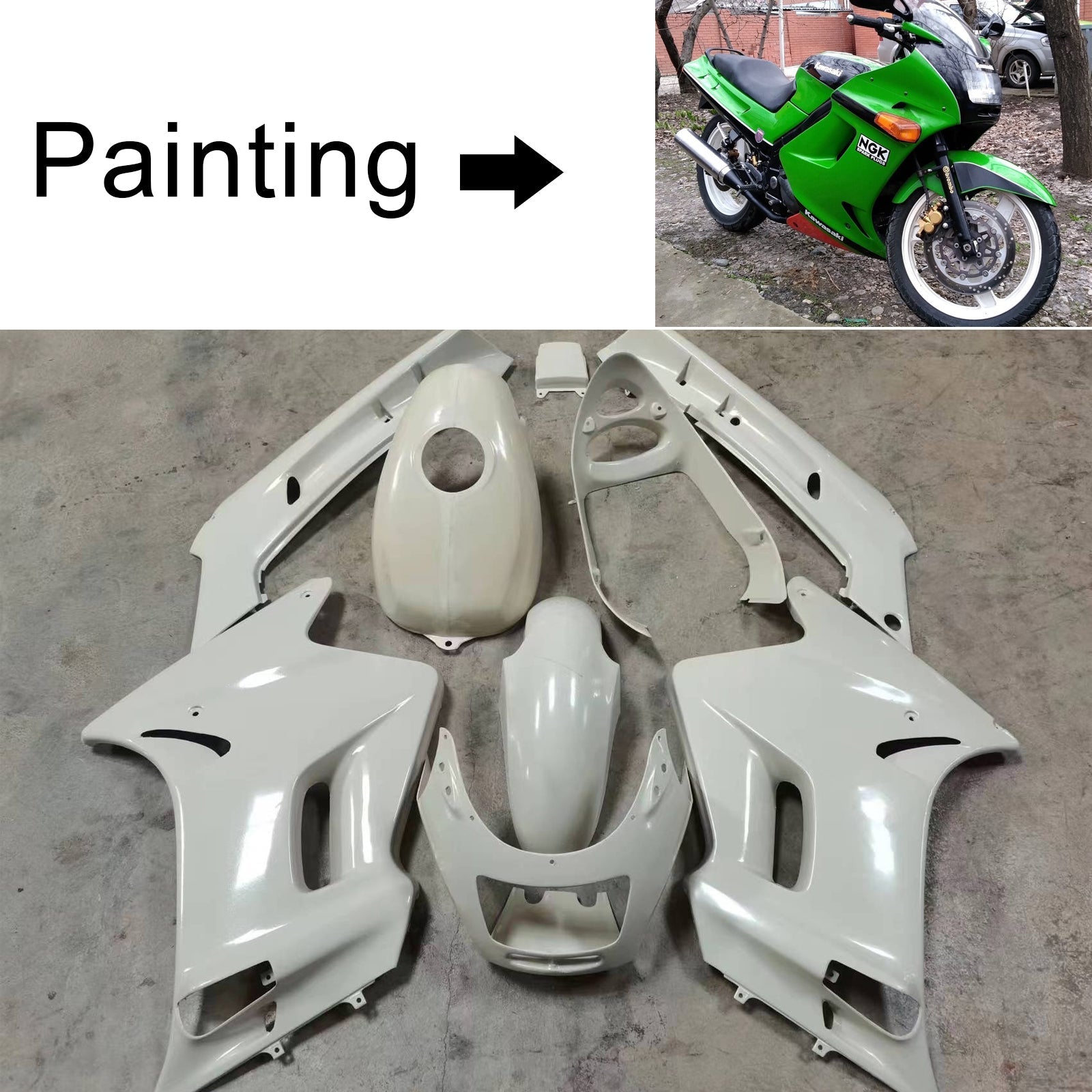 Kawasaki ZZR250 1996-2007 Fairing Kit Bodywork ABS