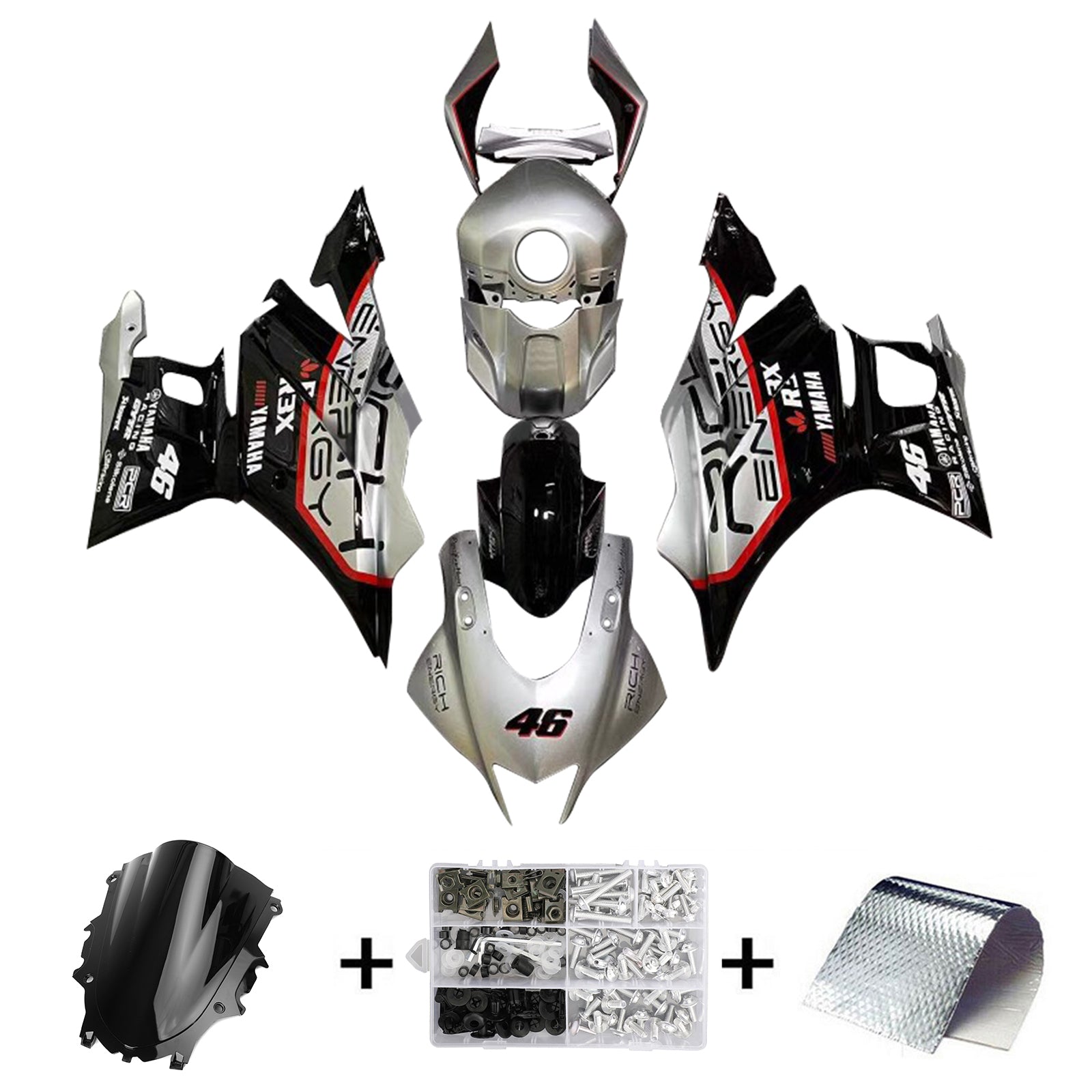 Yamaha YZF-R3 R25 2019-2021 Kit Carenado Carrocería Plástico ABS