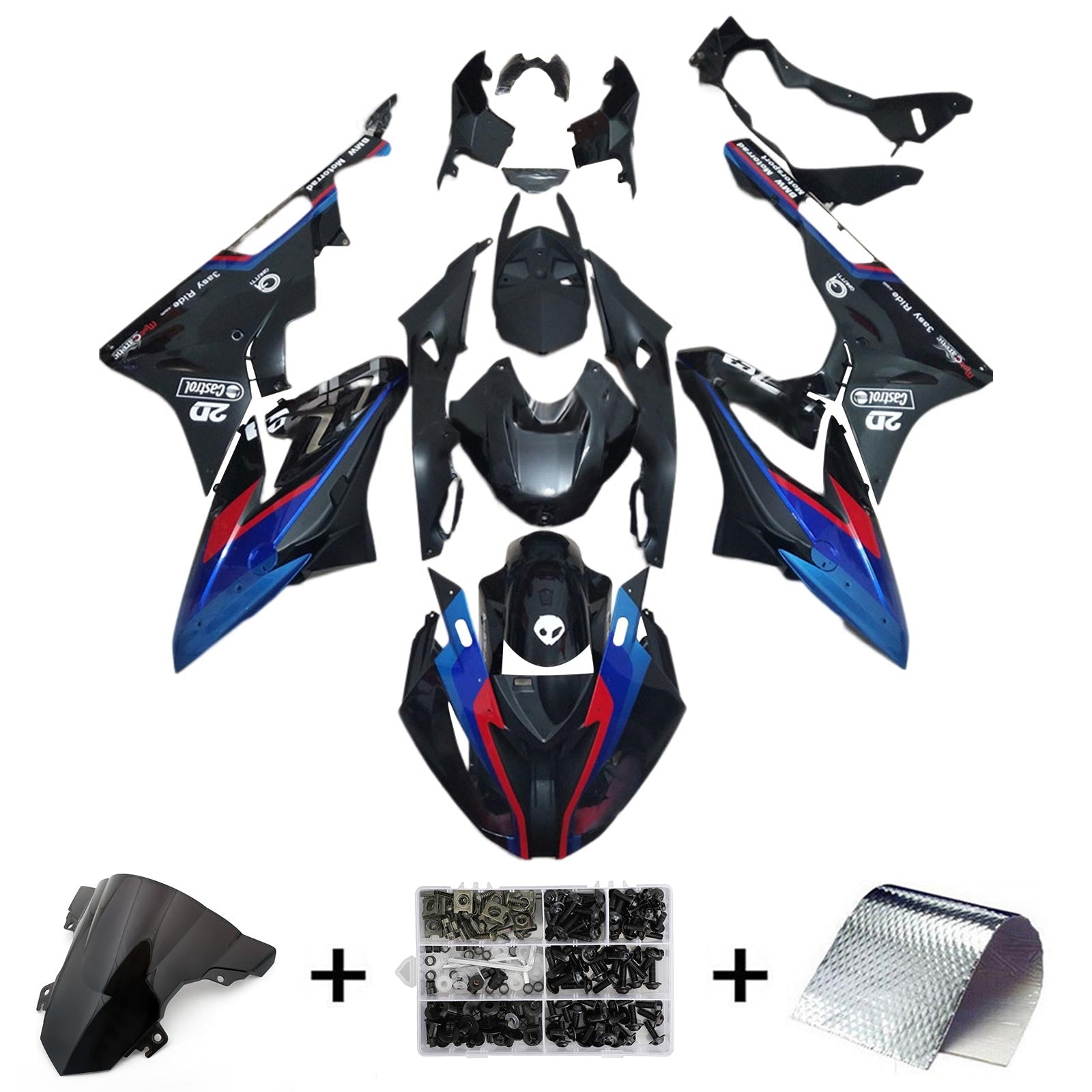 Amotopart BMW S1000RR 2017-2018 Fairing Kit Bodywork Plastic ABS