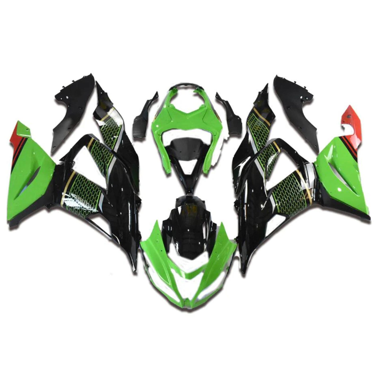 Kawasaki ZX6R 636 2013-2018 Fairing Kit Bodywork Plastic ABS