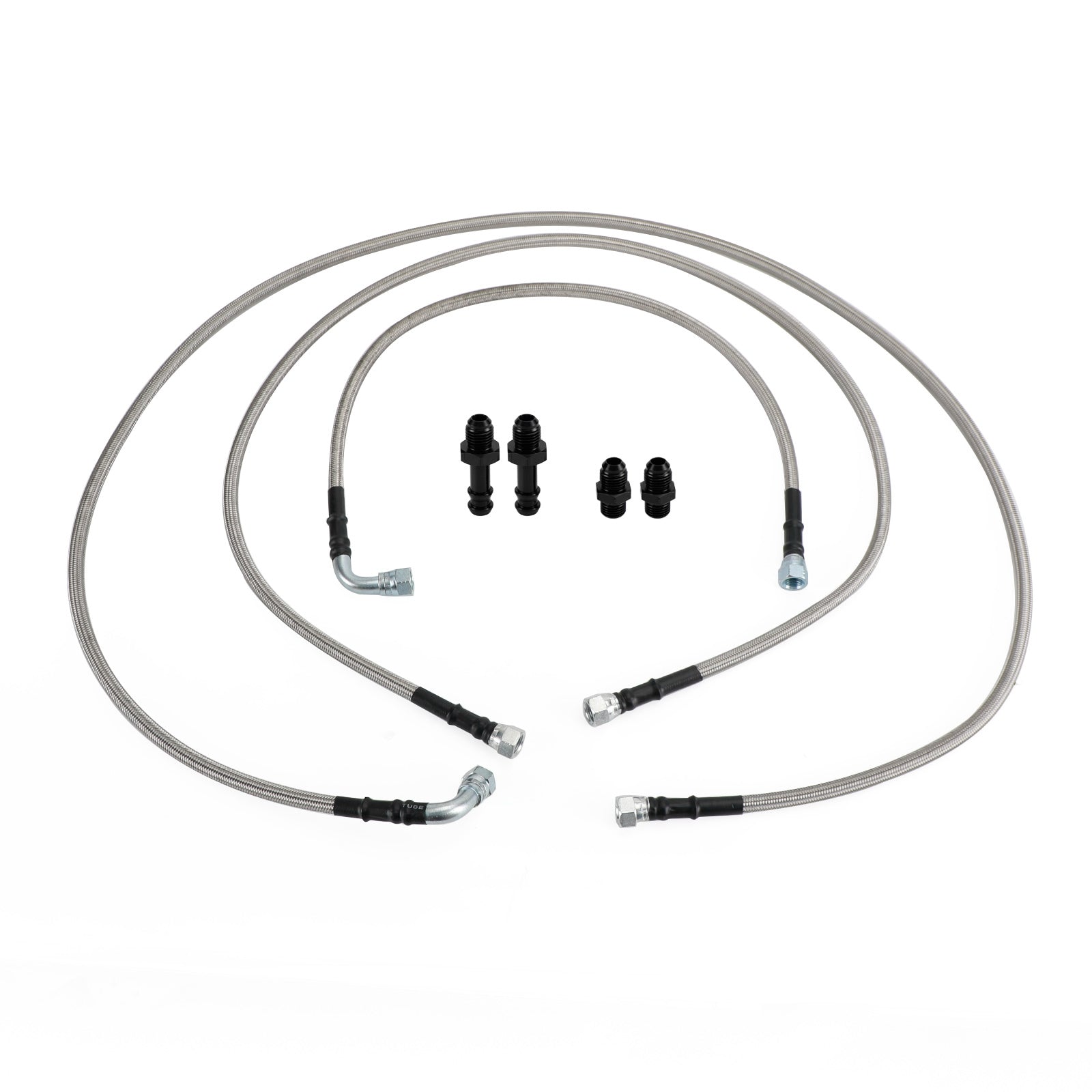 2003-2007 Cummins 5.9L Dodge Ram 48RE Transmission Stainless Steel Cooler Lines Kit 10AN