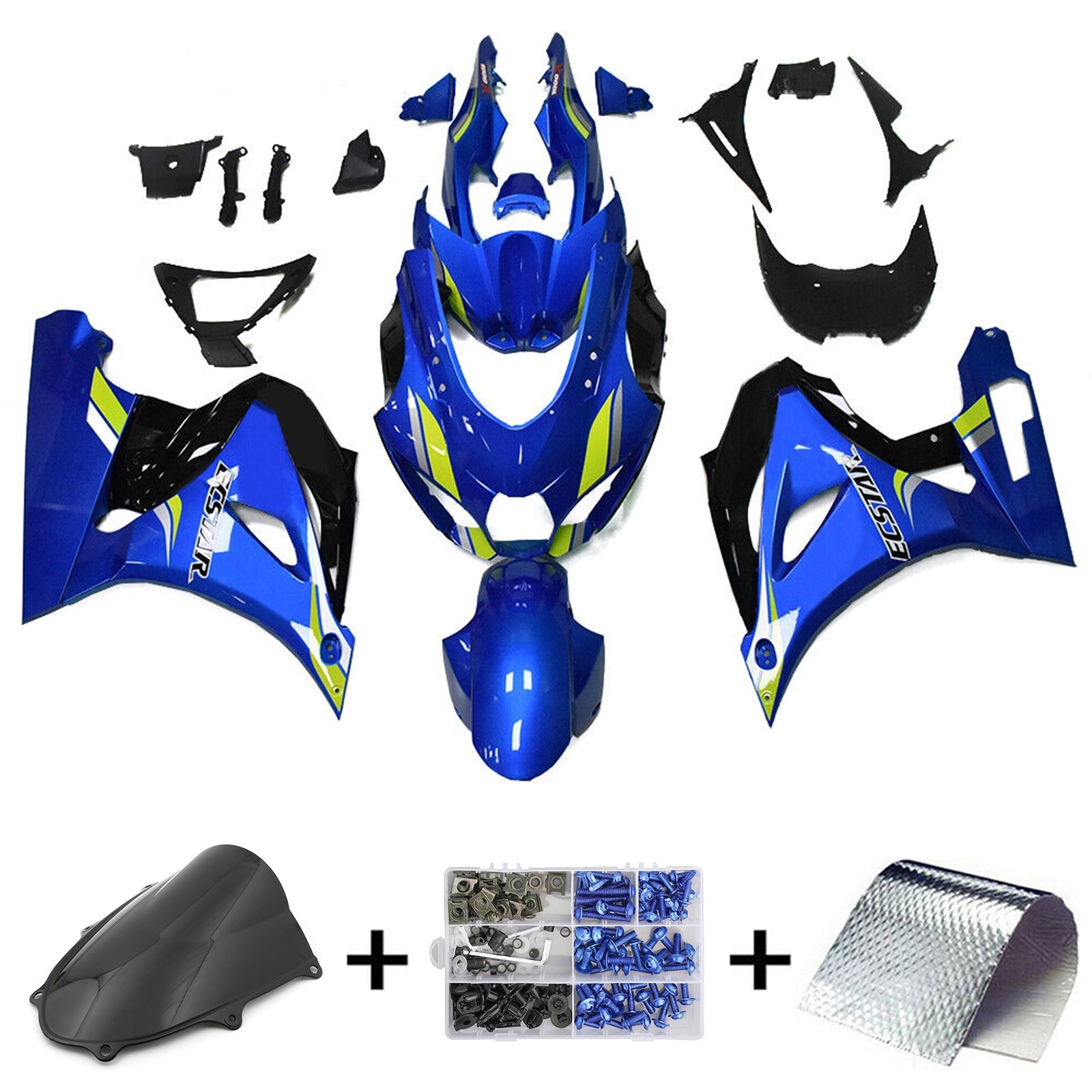 Amotopart Suzuki GSXR1000 2017-2024 K17 Fairing Kit Bodywork Plastic ABS