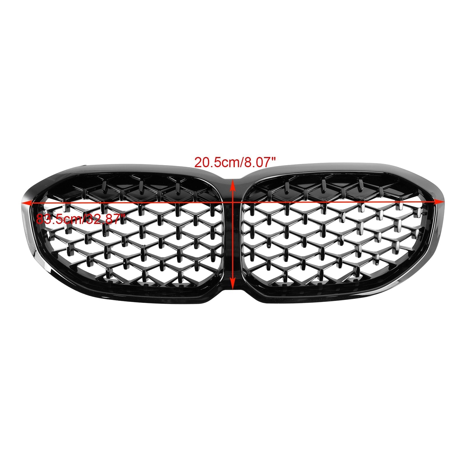 BMW 1 Series F40 2019-2024 Gloss Black Diamond Front Kidney Grill Grille