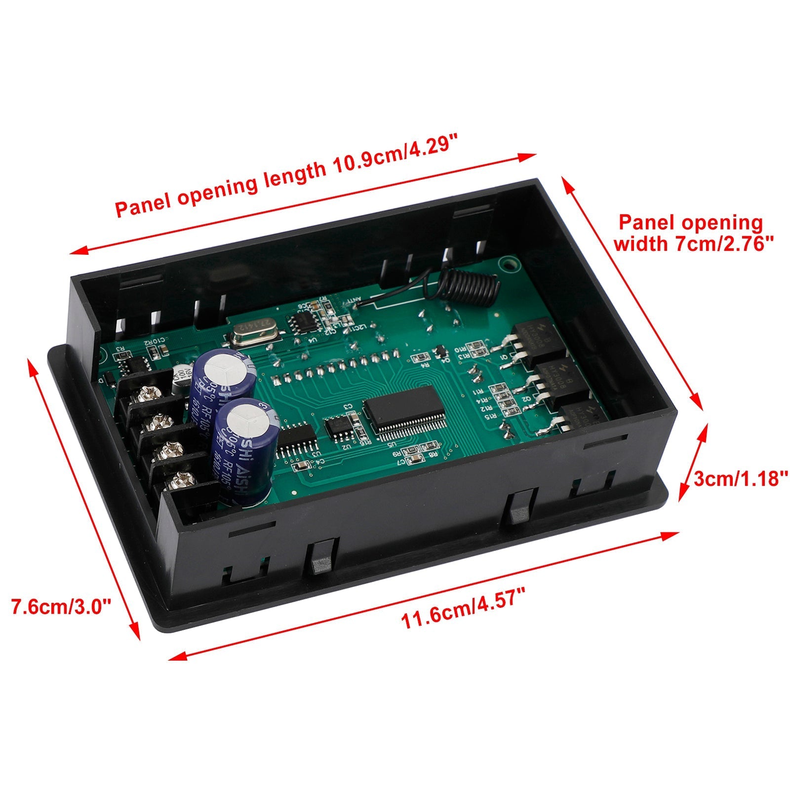 Digital LCD Smart PWM DC Motor Speed Controller Wireless Remote Control 30A