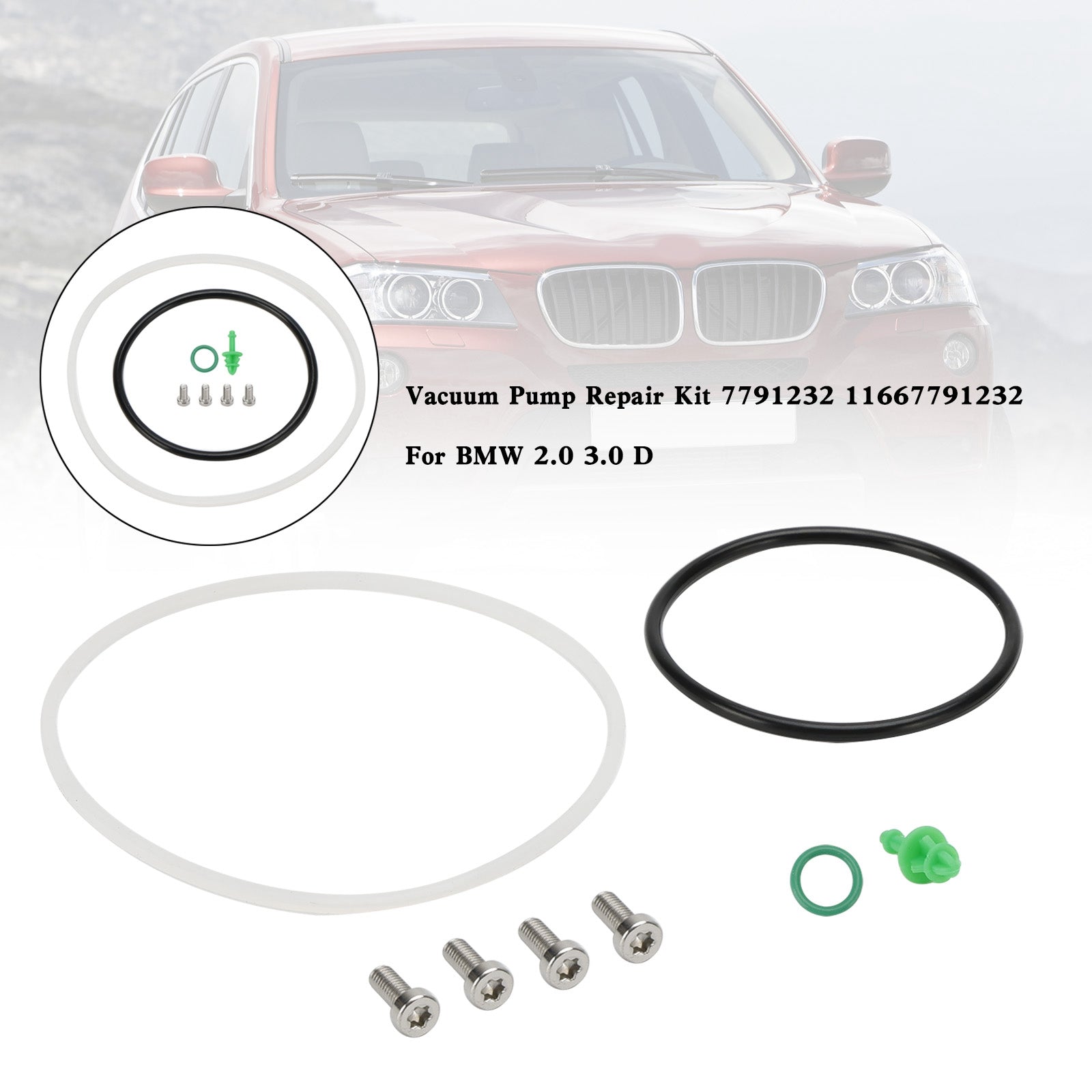 Vacuum Pump Repair Kit 7791232 11667791232 For BMW 2.0 3.0 D