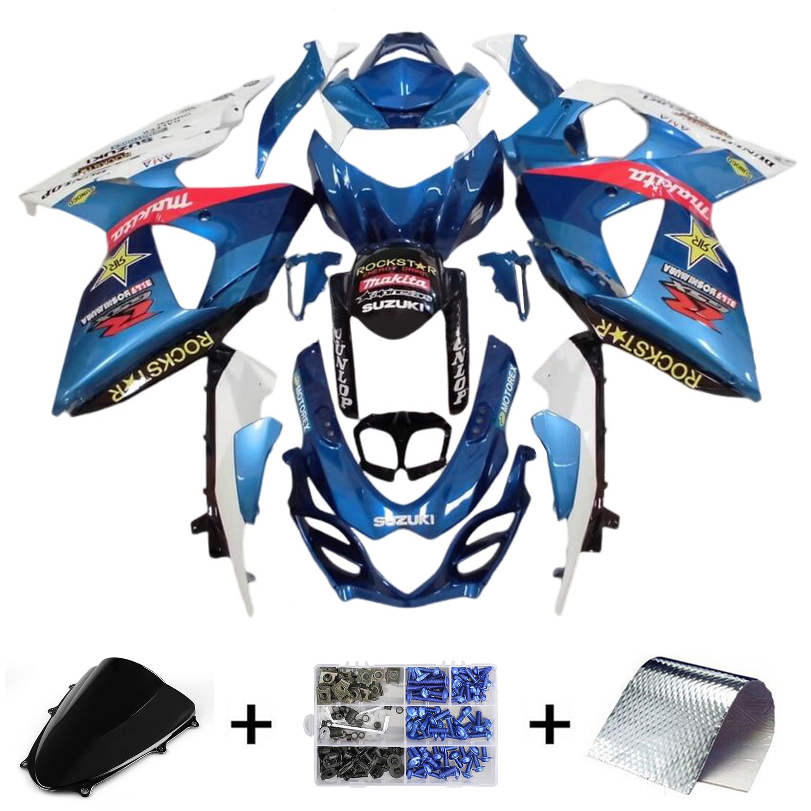 Amotopart Suzuki GSXR1000 2009-2016 K9 Fairing Kit Bodywork Plastic ABS