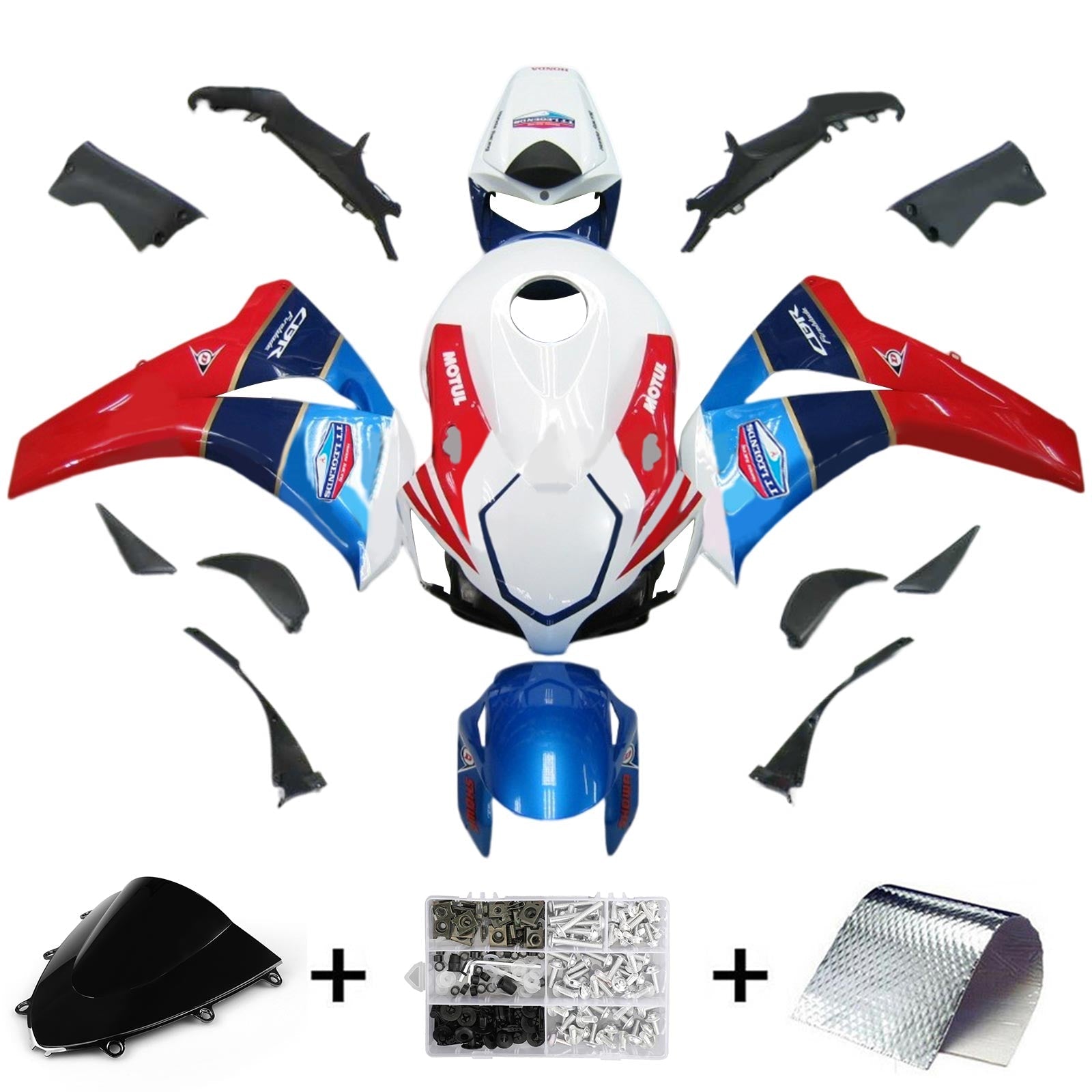 Honda CBR1000RR 2008-2011 Fairing Kit Bodywork Plastic ABS