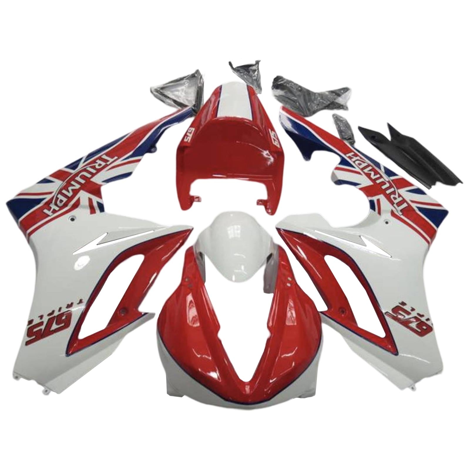 Amotopart Triumph Daytona 675 2009-2012 Fairing Kit Bodywork Plastic ABS