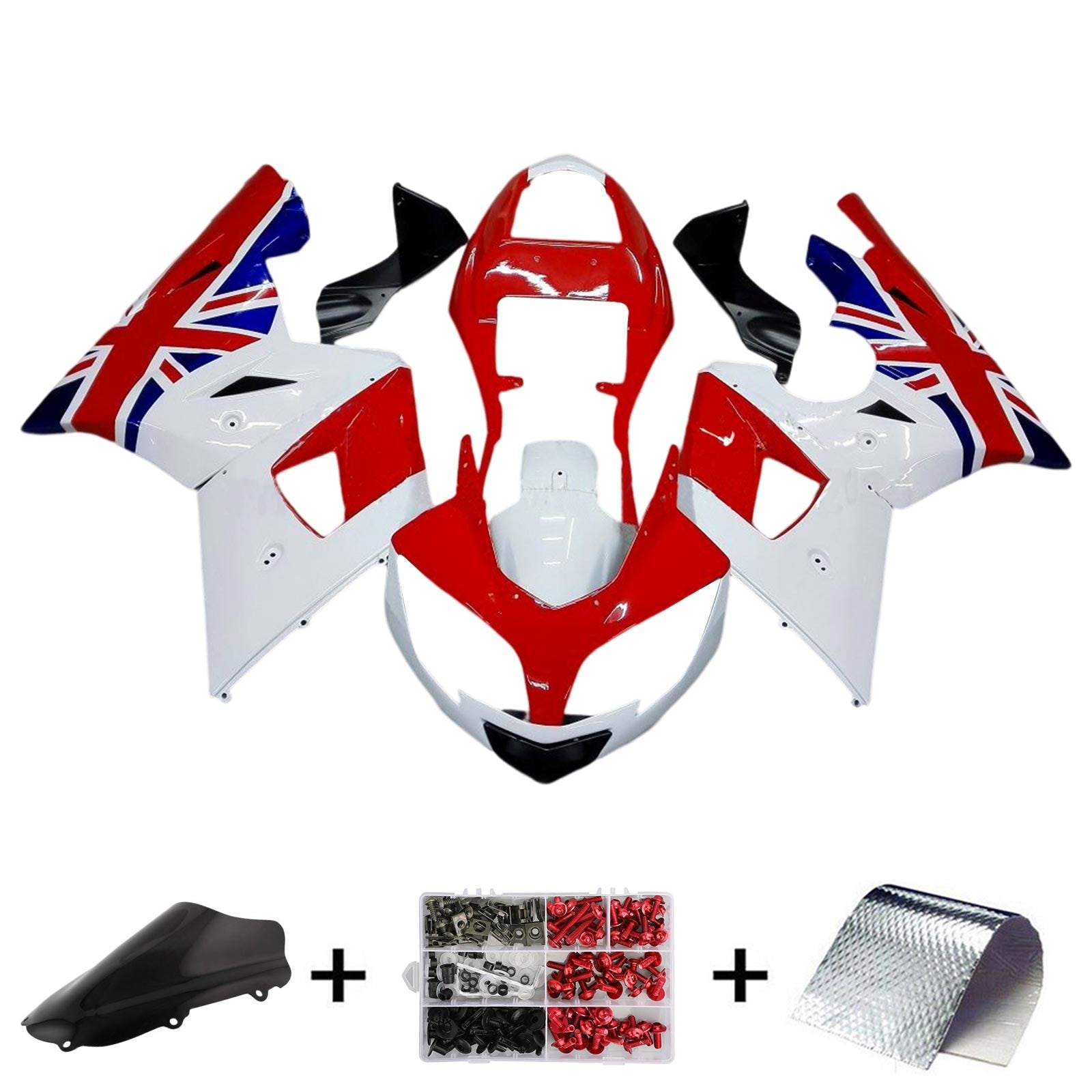 Amotopart Triumph Daytona 600 650 2002-2005 Fairing Kit Bodywork Plastic ABS