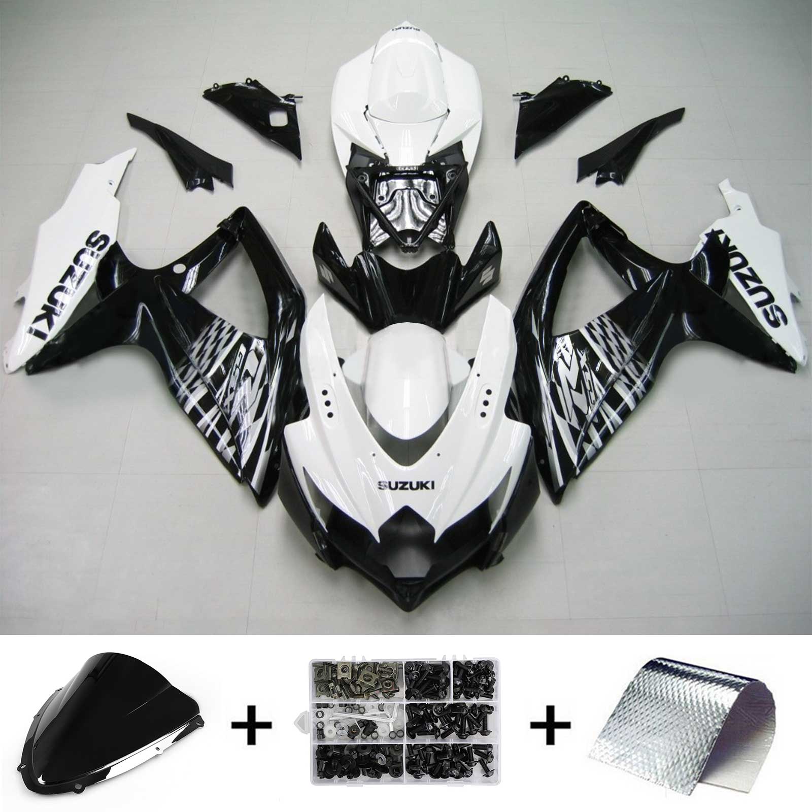 Suzuki GSXR 600/750 2008-2010 K8 Fairing Kit Bodywork Plastic ABS