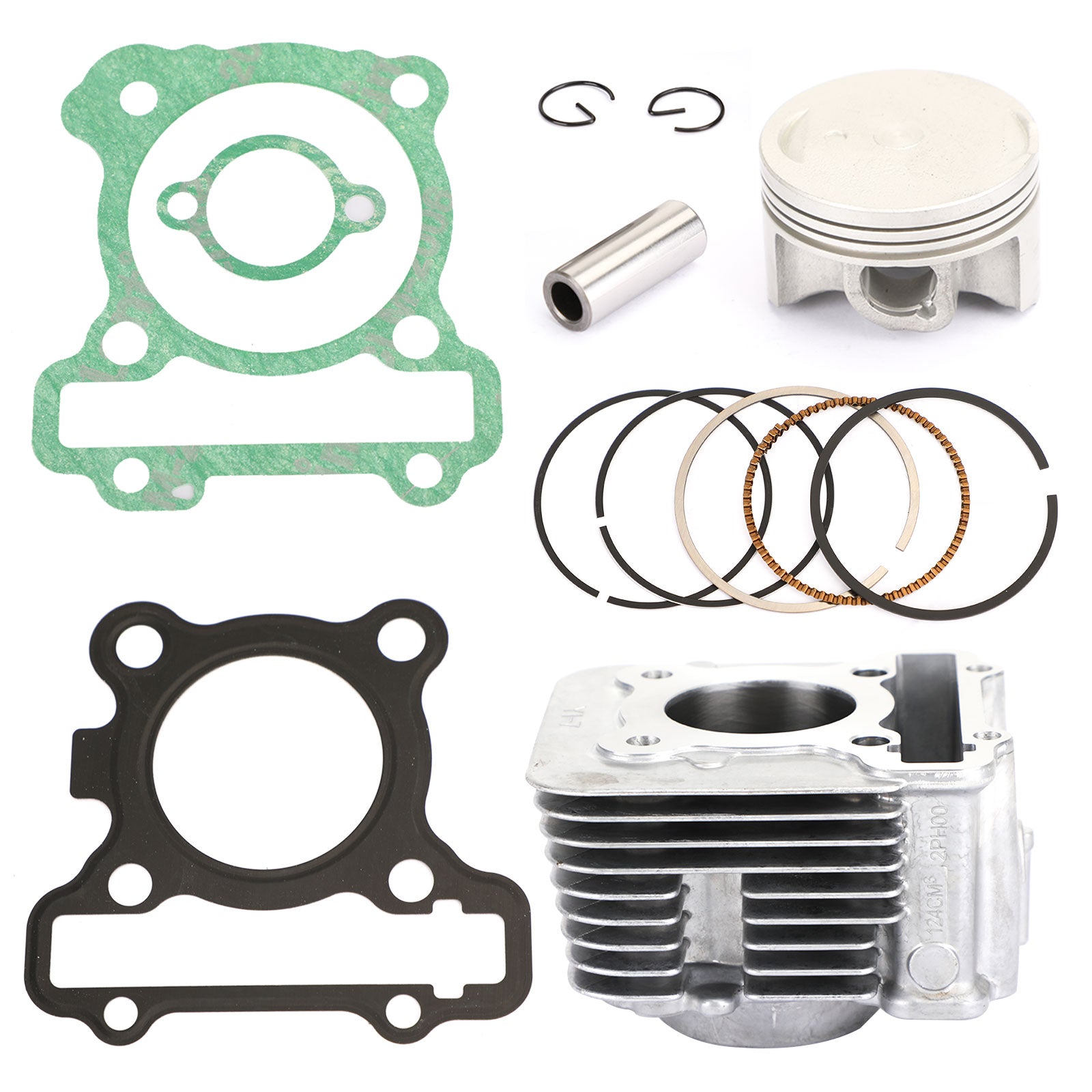 Cylinder Jug Piston Gasket Kit For Yamaha LTS 125 C Delight 2017-2020 52.4mm Generic