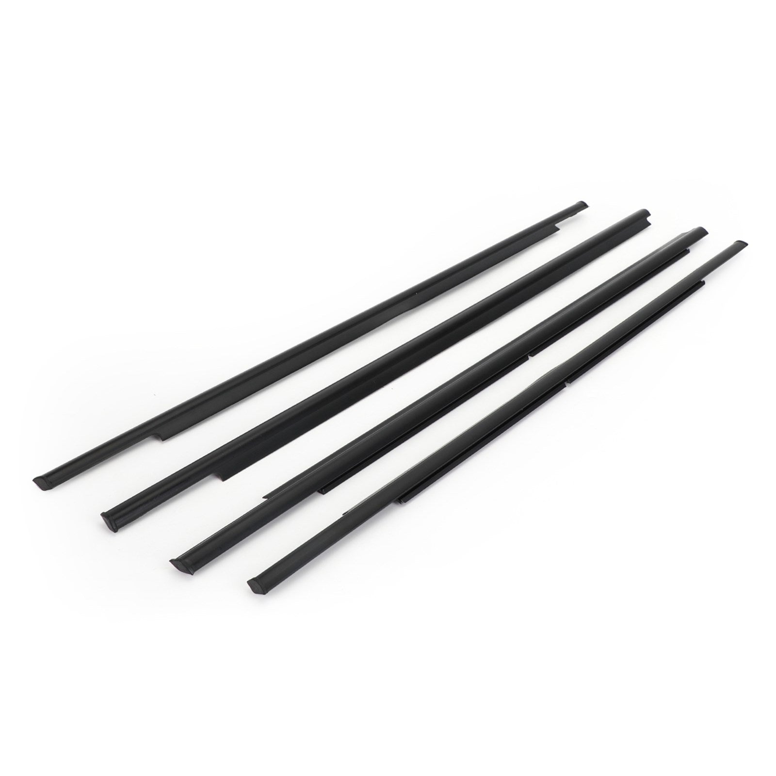 4x moldura de cinturón de sellado burlete para ventana exterior de coche para Mitsubishi Outlander 06-2012 genérico